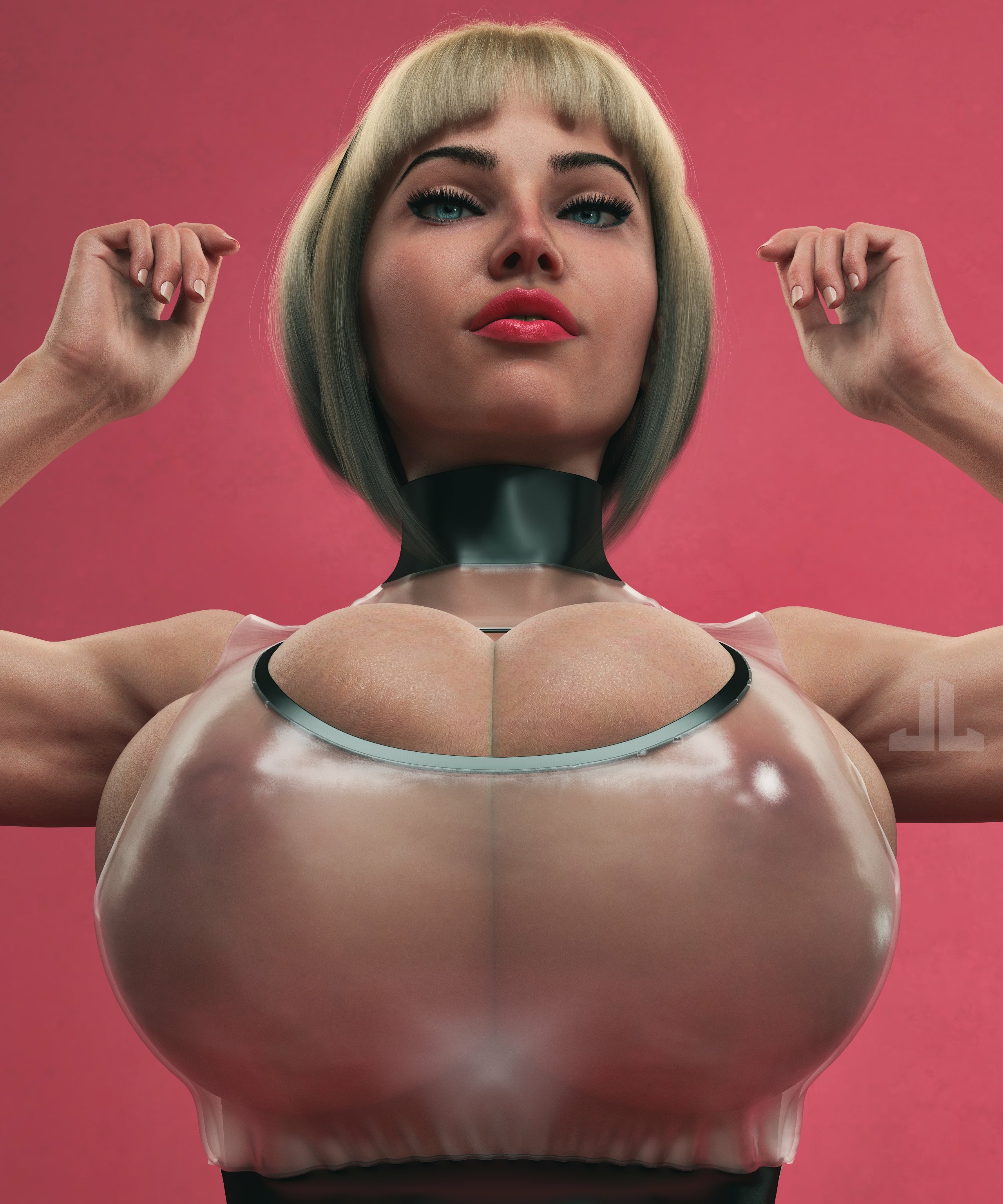 More squish! More detail!!  Original Character Lingerie Sexy Lingerie Boobs Big boobs Ass Naked Half Naked Tits Sexy Horny 3d Porn 2