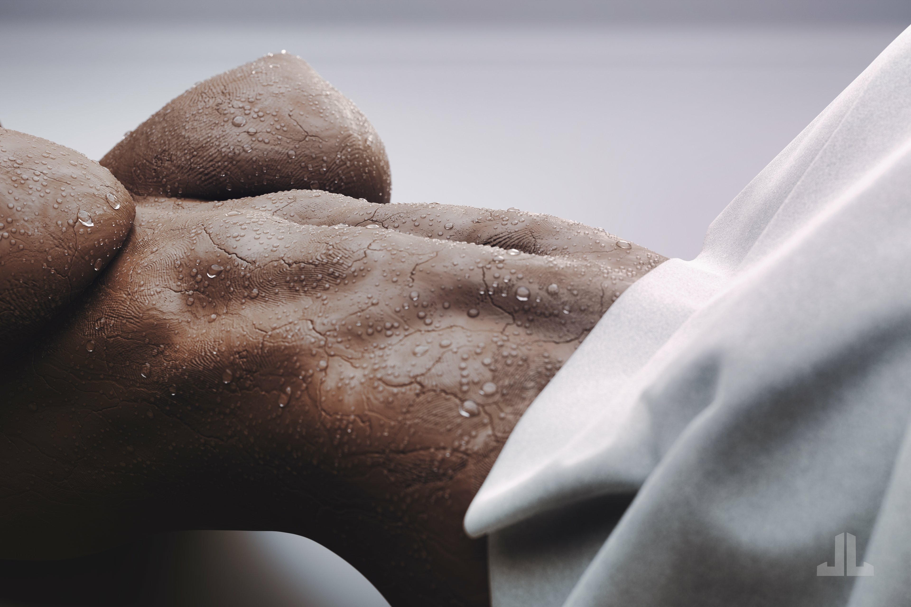 Sculpted from clay.  Original Character Nipples Naked Boobs Big boobs Ass Tits Sexy Horny 3d Porn 2