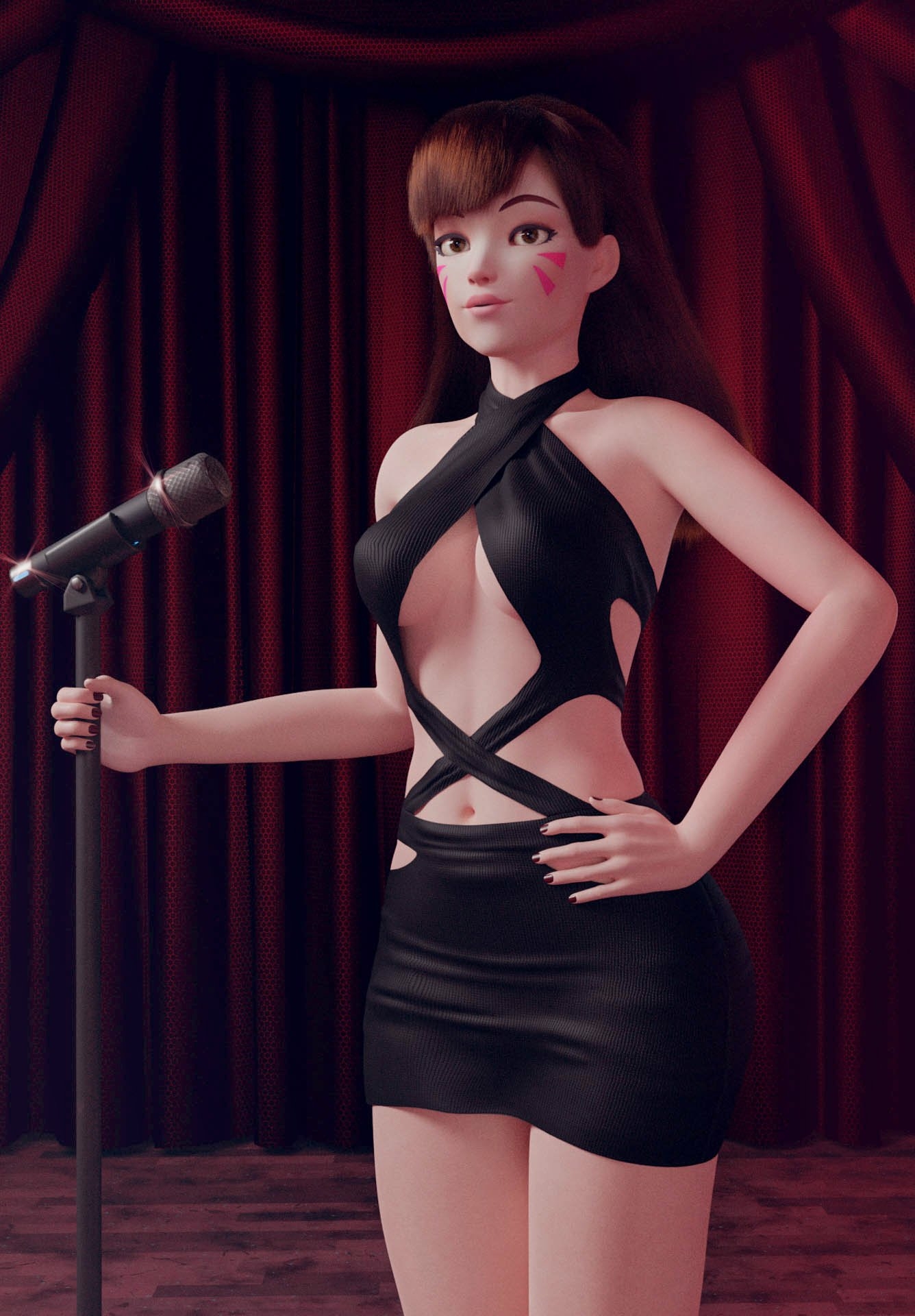 Diva Dva (overwatch) Overwatch Lingerie Sexy Lingerie Naked Boobs Ass Tits Sexy Horny Face Horny 3d Porn