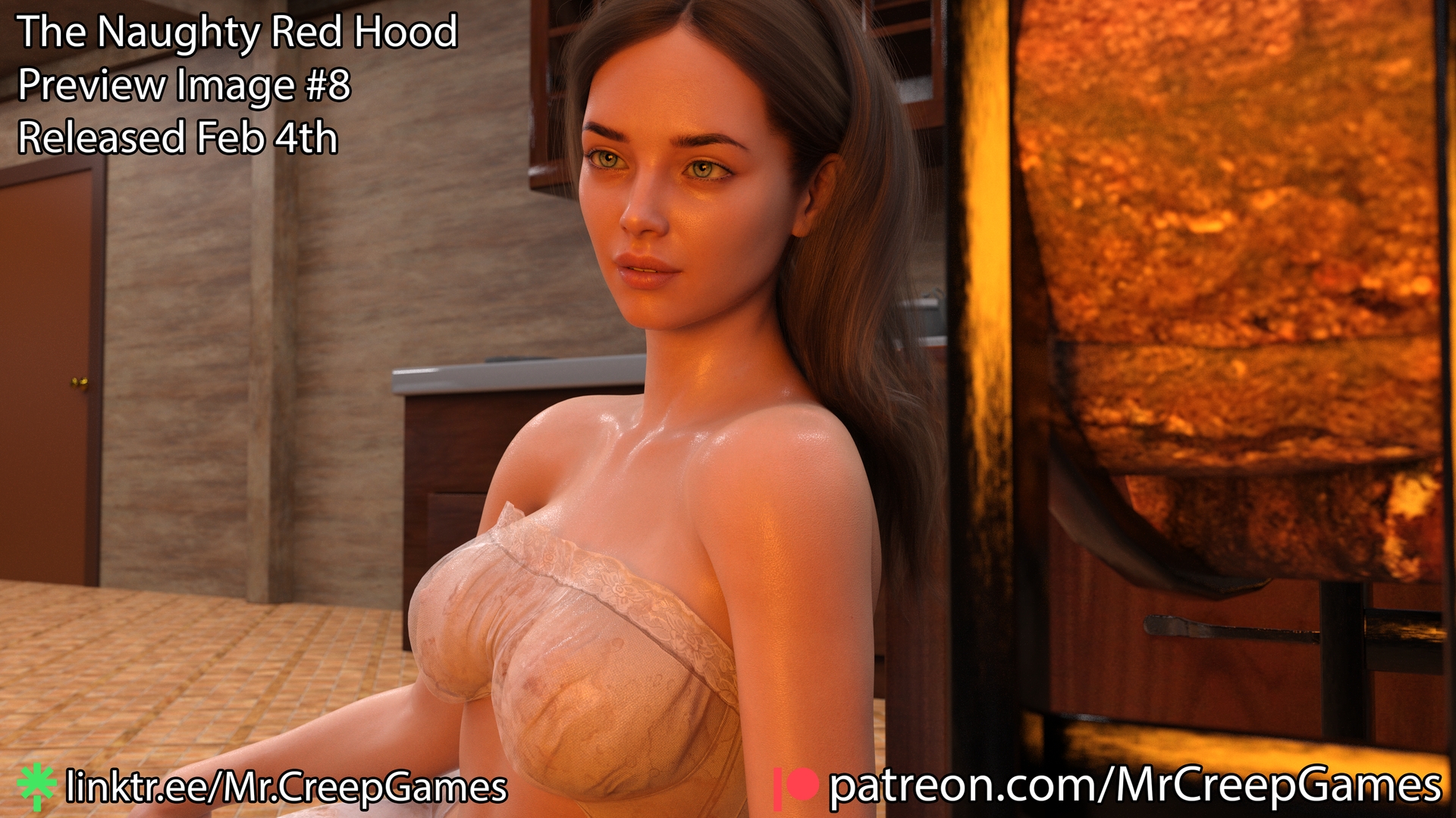 The Naughty Red Hood Preview #8  3d Porn 3d Girl Nsfw 3dnsfw Sexy Hot Nude Big boobs Pinup Pose Cute Teen