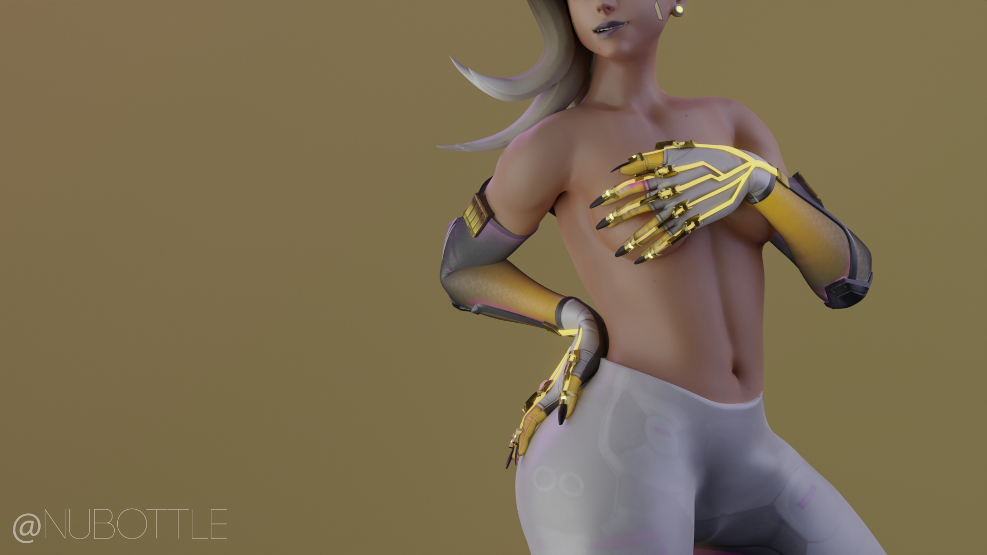 Sombra Naked Wallpaper Overwatch Sombra Overwatch Sexy Solo Pose Nude Naked