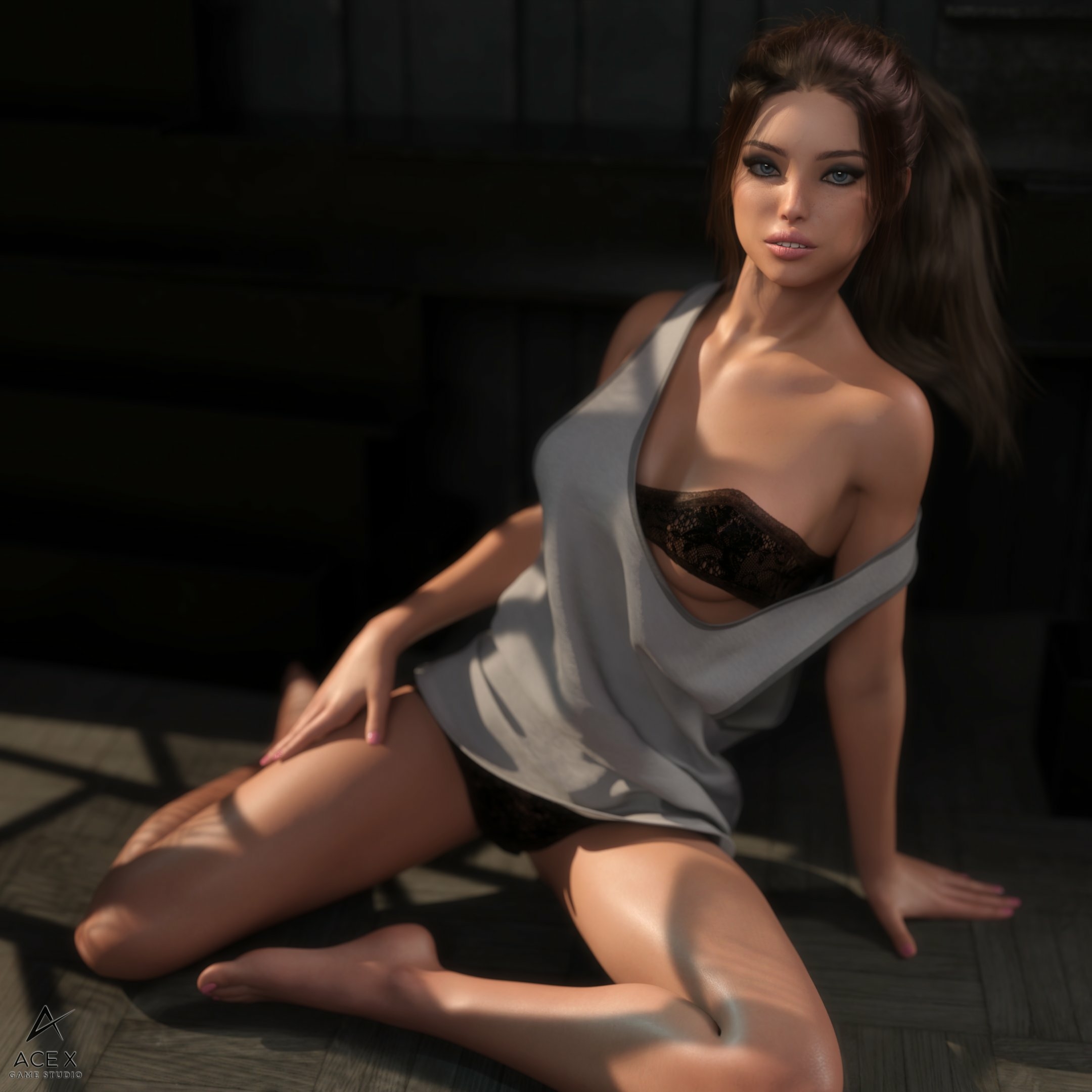 Here s Quinn! Acexgamestudio Original Character Bikini Boobs Big boobs Ass Sexy Horny Face Horny 3d Porn