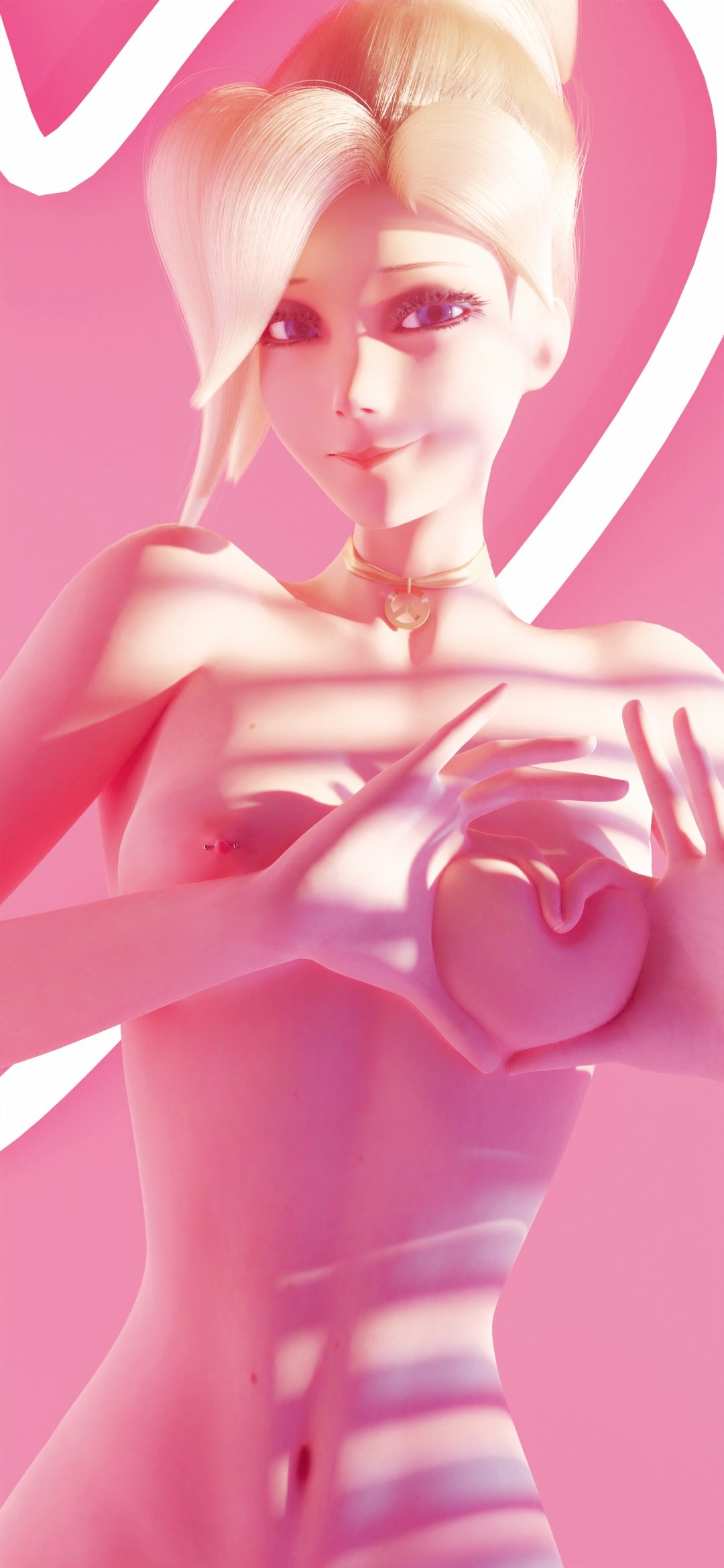 Happy Valentine’s Day  Mercy Overwatch Nipples Pink Nipples Boobs Horny Face Horny Sexy Ass Big Tits 3d Porn