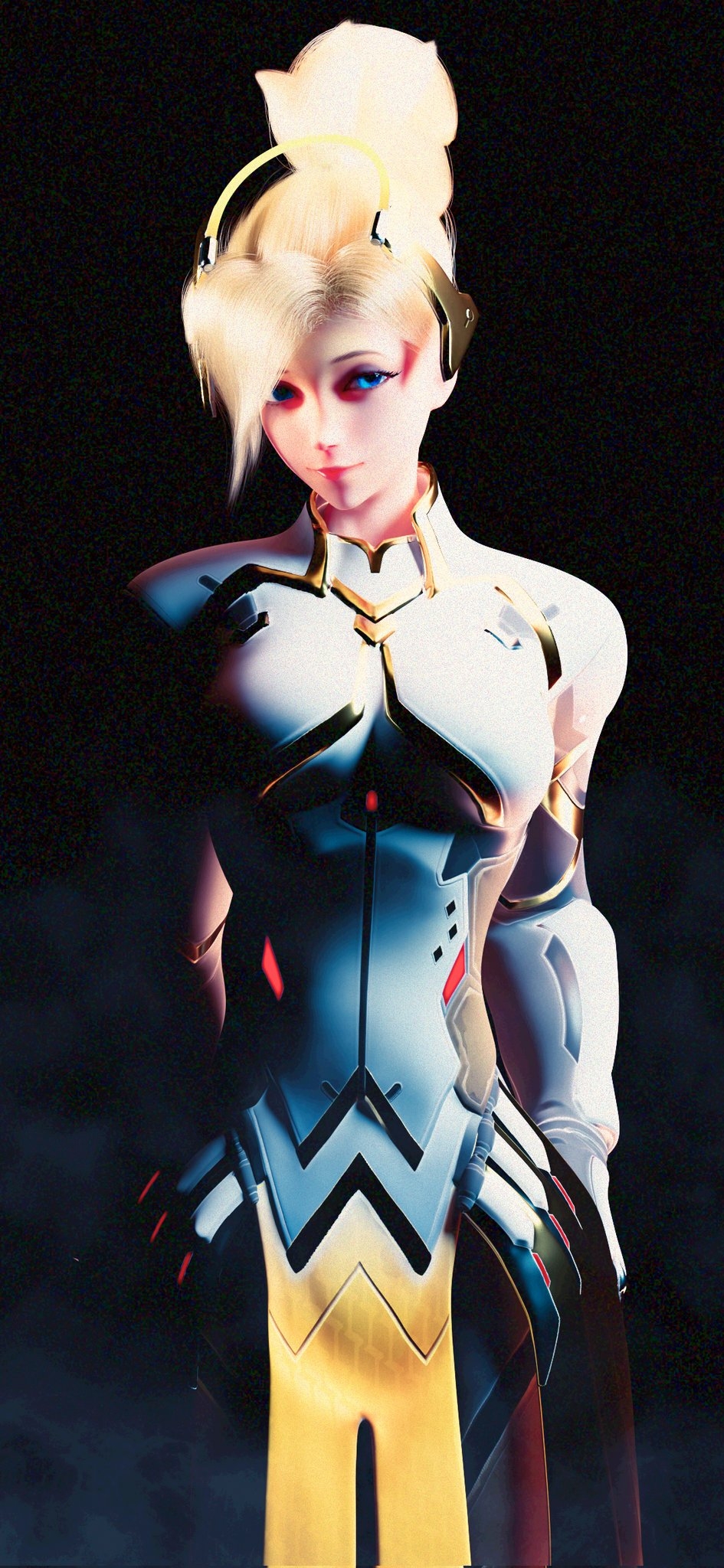 Did some work on Mercy Mercy Overwatch Nipples Pink Nipples Boobs Horny Face Horny Sexy Ass Big Tits 3d Porn 2