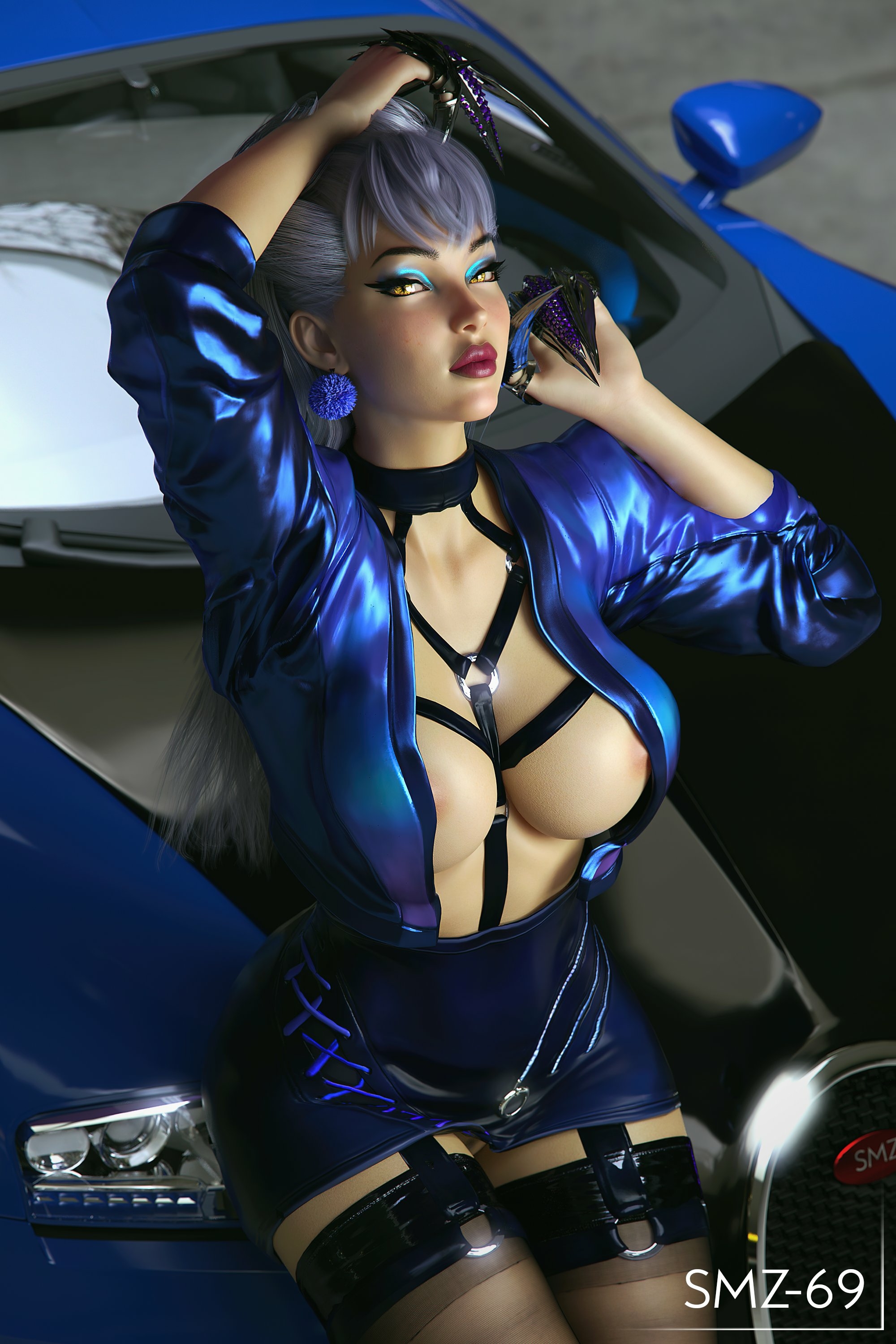 Evelynn Evelynn League Of Legends Sexy Horny Face Back View Ass Boobs Big Tits 3d Porn