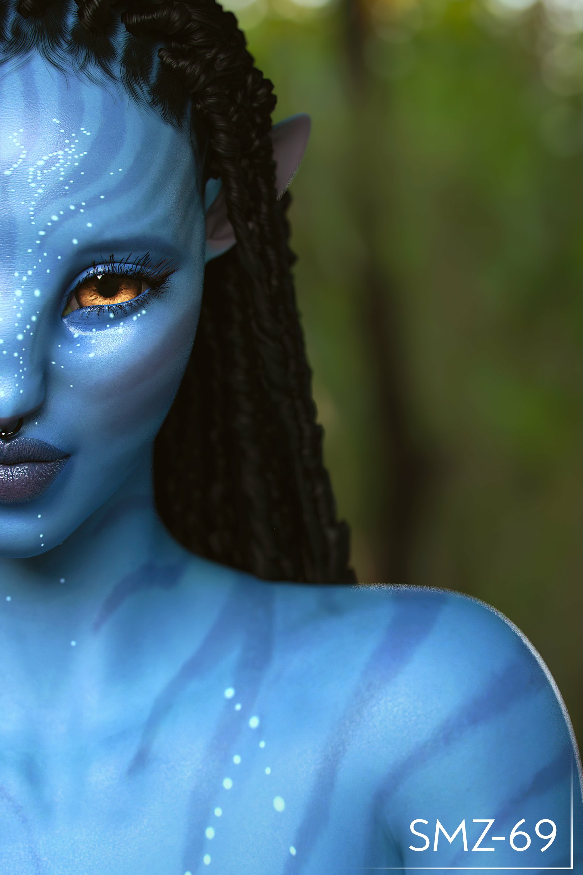 Felt like doing something blue Neytiri (avatar) Avatar Sexy Horny Face Ass Boobs Big Tits 3d Porn