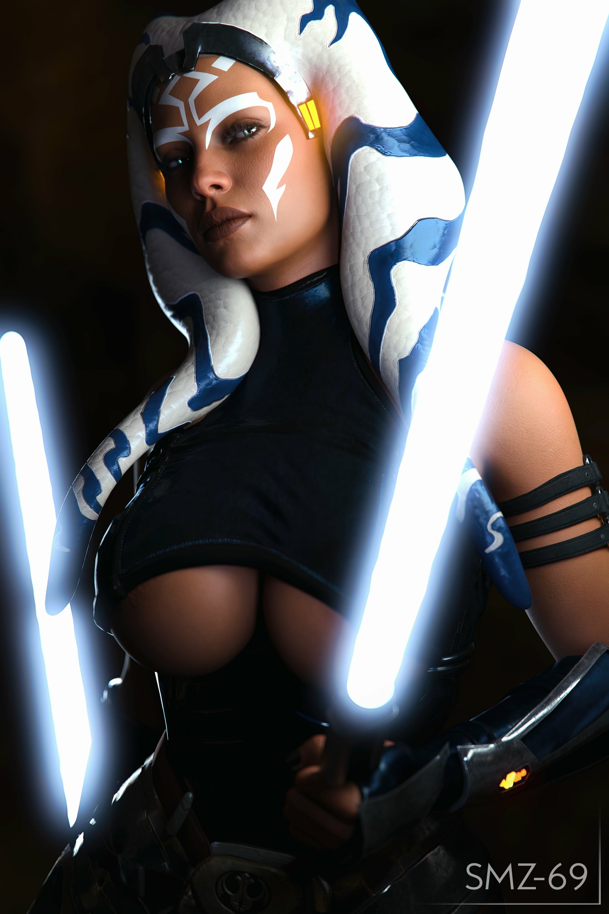 Ahsoka Ahsoka Tano Starwars Lingerie Sexy Lingerie Ass Big boobs Tits Sexy Horny Face 3d Porn