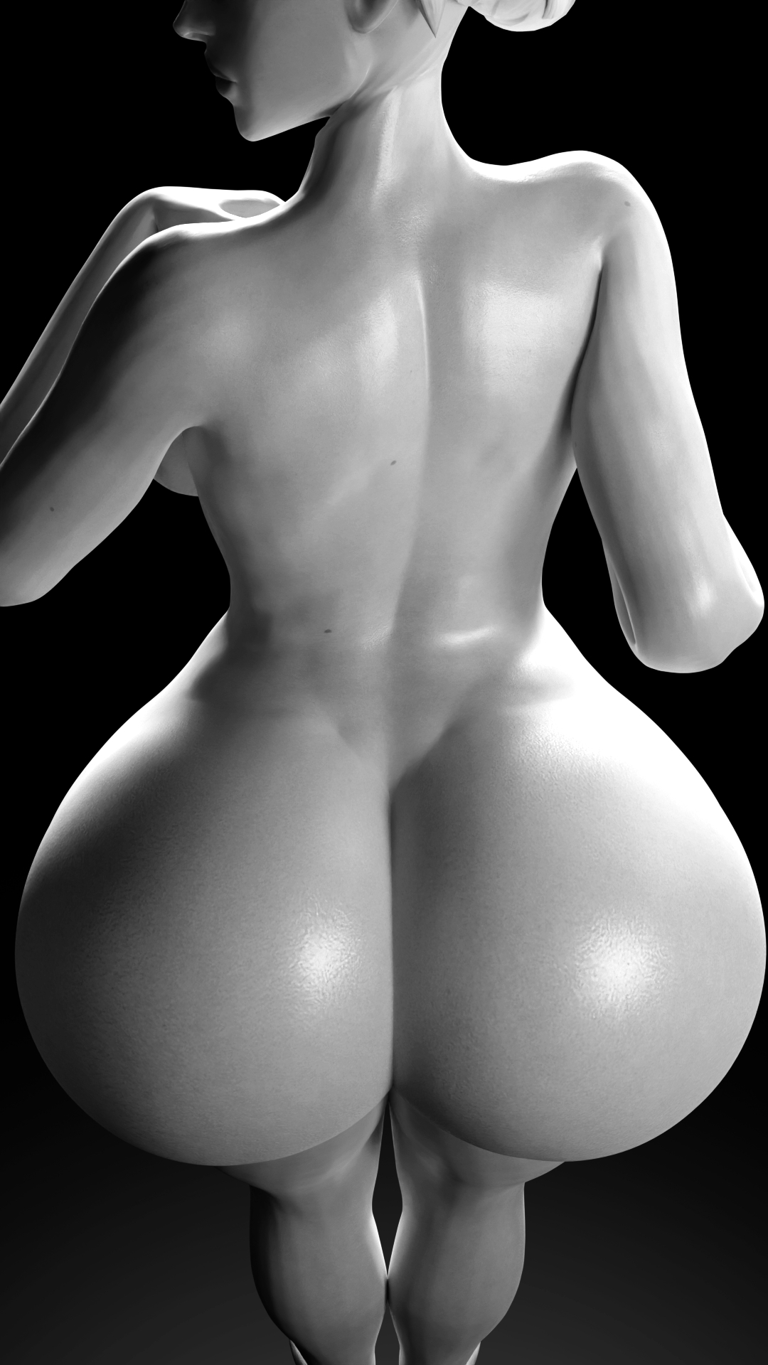 As(s)he can barely fit Ashe Overwatch Naked Ass Big Ass Boobs Big boobs Horny Face Sexy 3d Porn