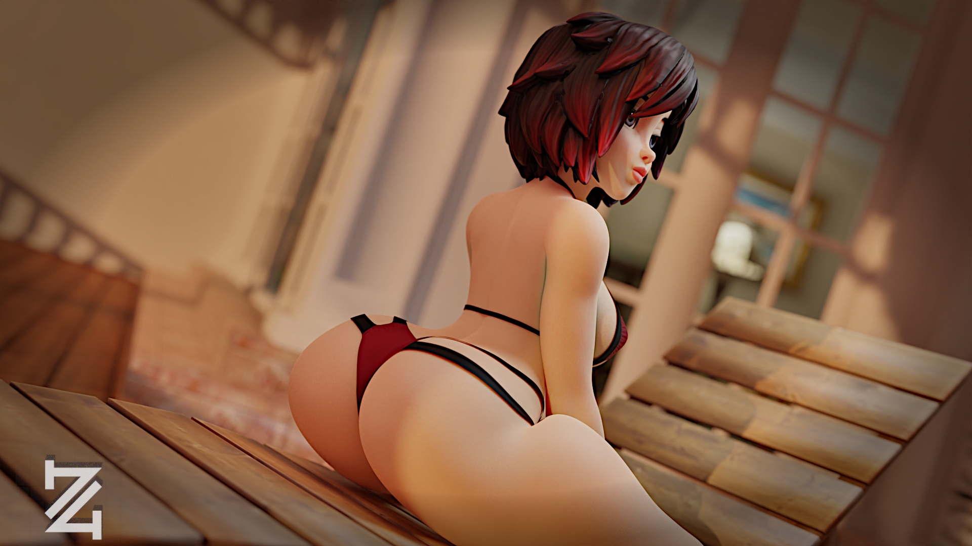Ruby in the sun Rwby Ruby_rose Pinup Ass Big Ass 2