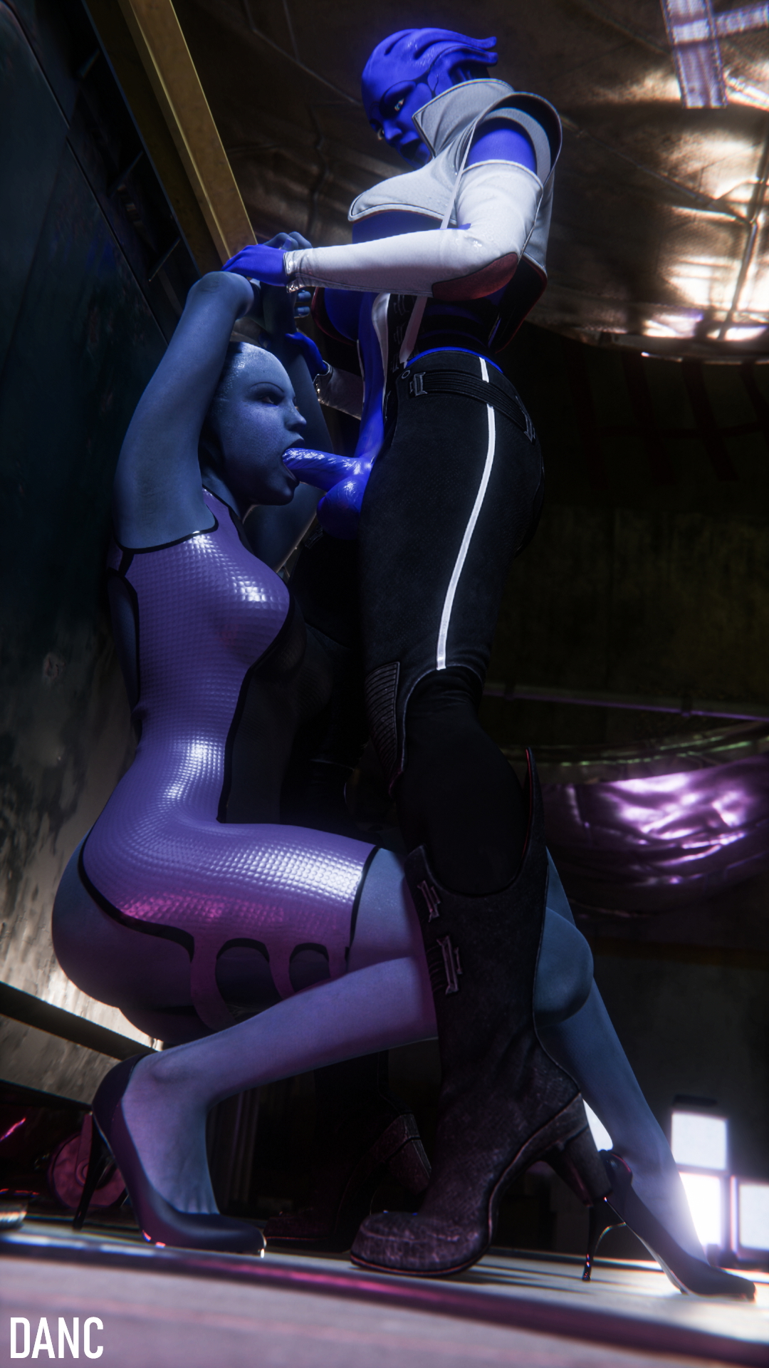 ASARI FUTA FANART Asari (mass Effect) Asari Mass Effect Futanari Futa Futa On Female Nsfw Blender3d