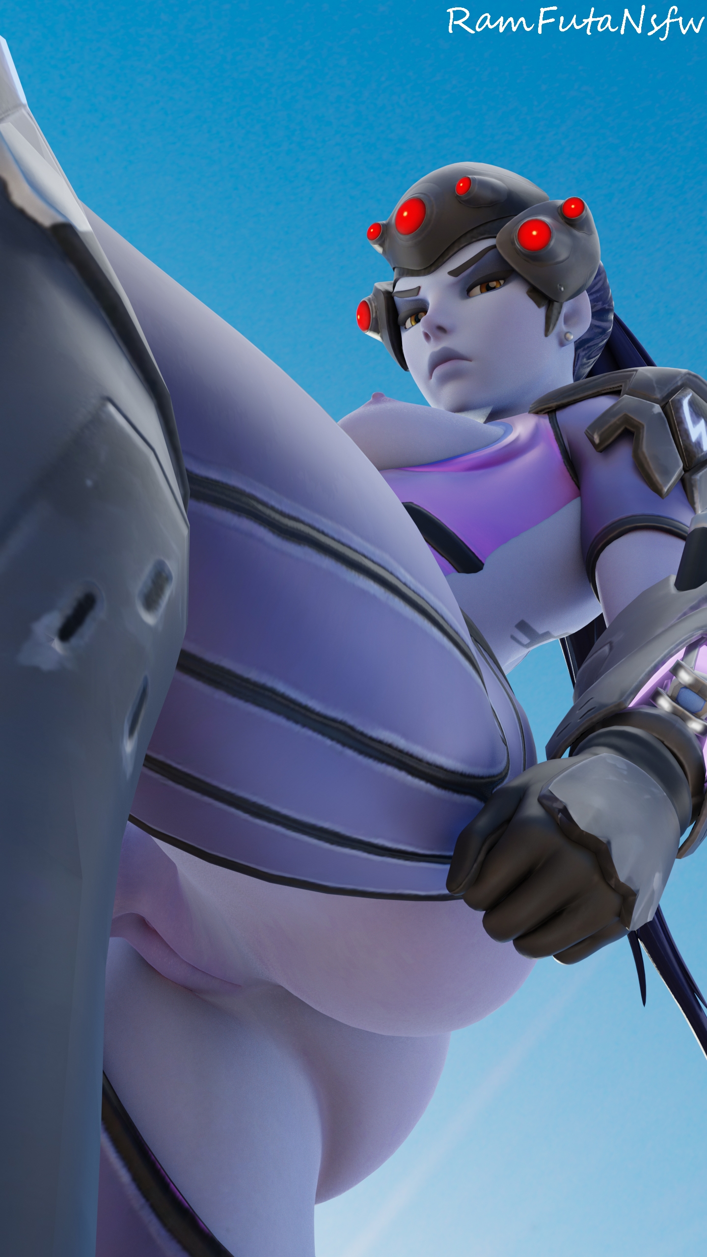 Pov you spyed on widow at the beach and got caught Widowmaker Overwatch Pussy Shaved Pussy Boobs Big boobs Ass Horny Face Sexy 3d Porn 2
