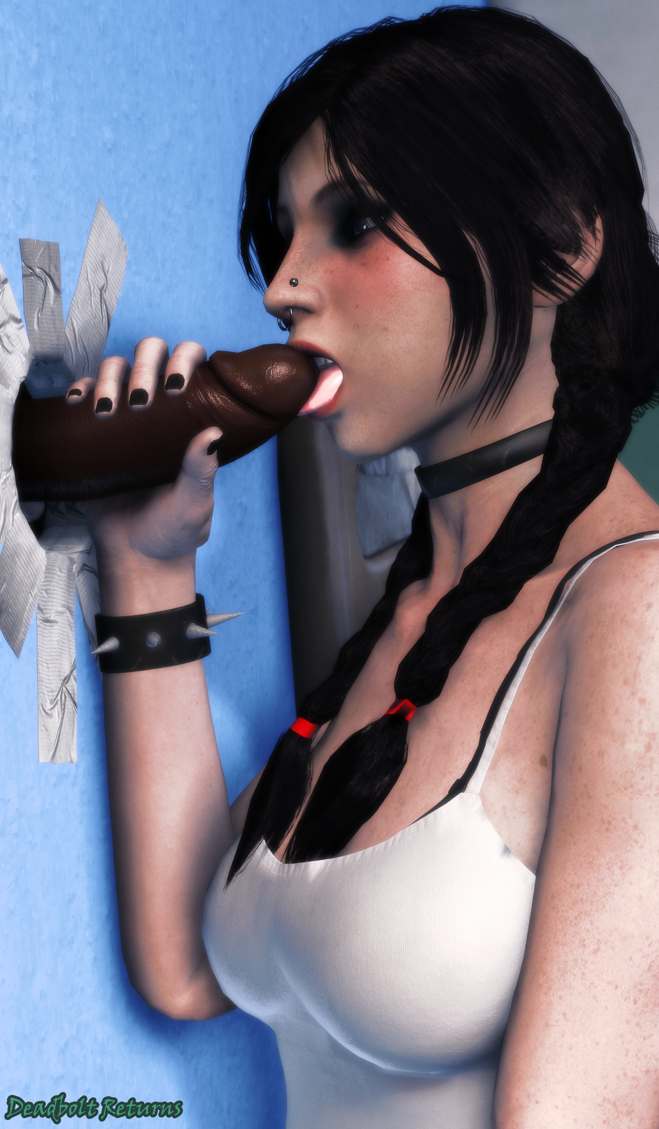 Heather Morrison Spots the Gloryhole Heather Morrison Goth Goth Girl Gothic Nsfw 3dnsfw 3d Porn 3d Girl Sfm Source Filmmaker Rule34 Rule 34 Sextape In Hell 5