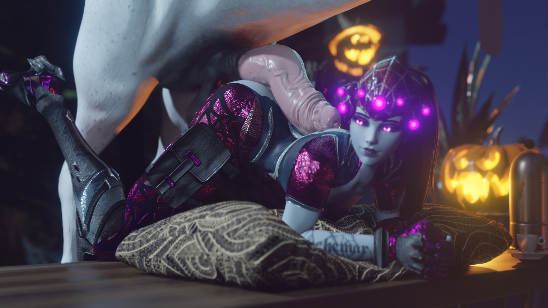 Widowmaker with Horse Widowmaker Overwatch Horse Horsecock Sex Doggy Style