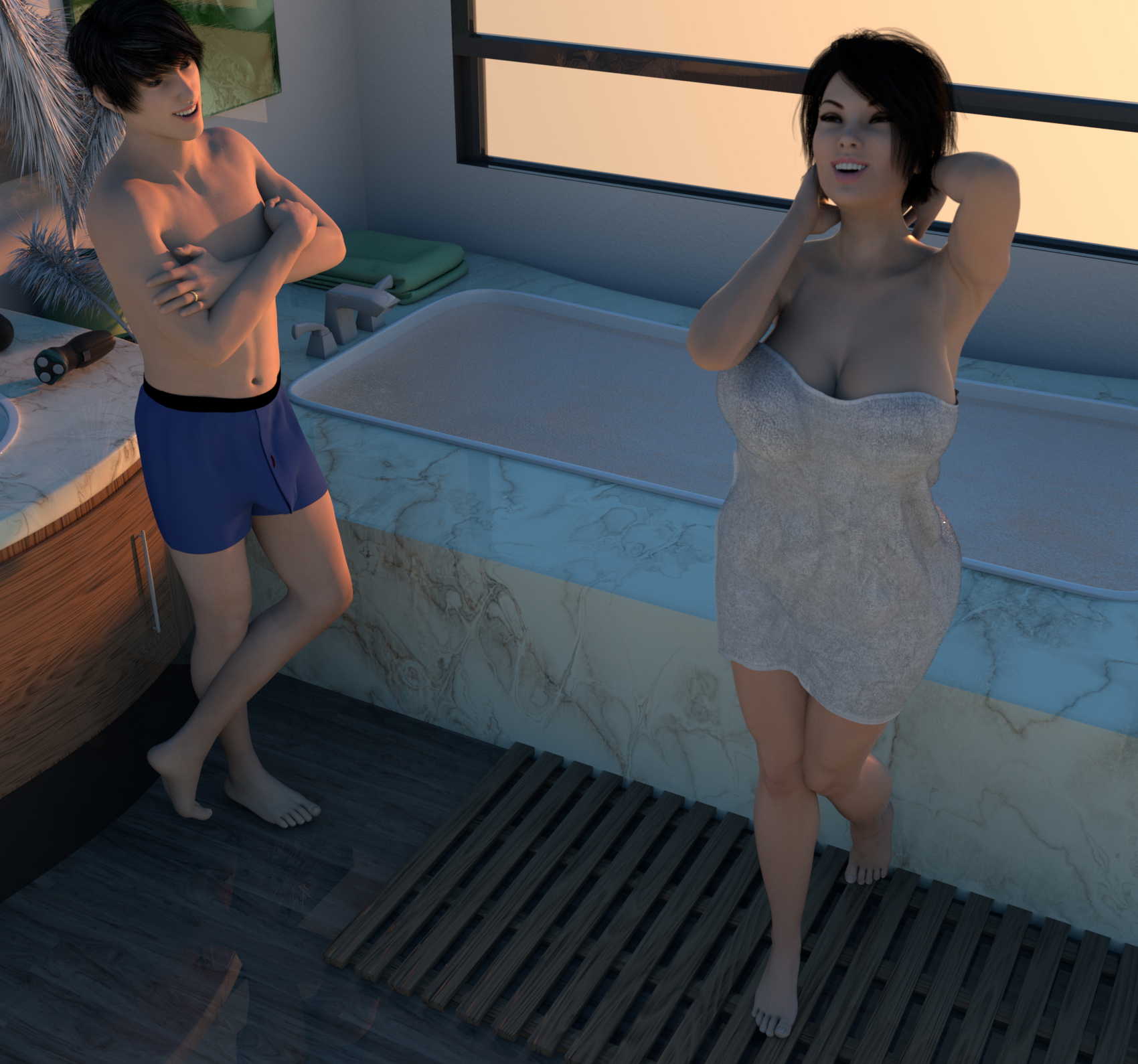 Celia s first vacation day Celia Milfy City Milf City Adult Game School Teacher Student Bathing Bathroom Sex 11