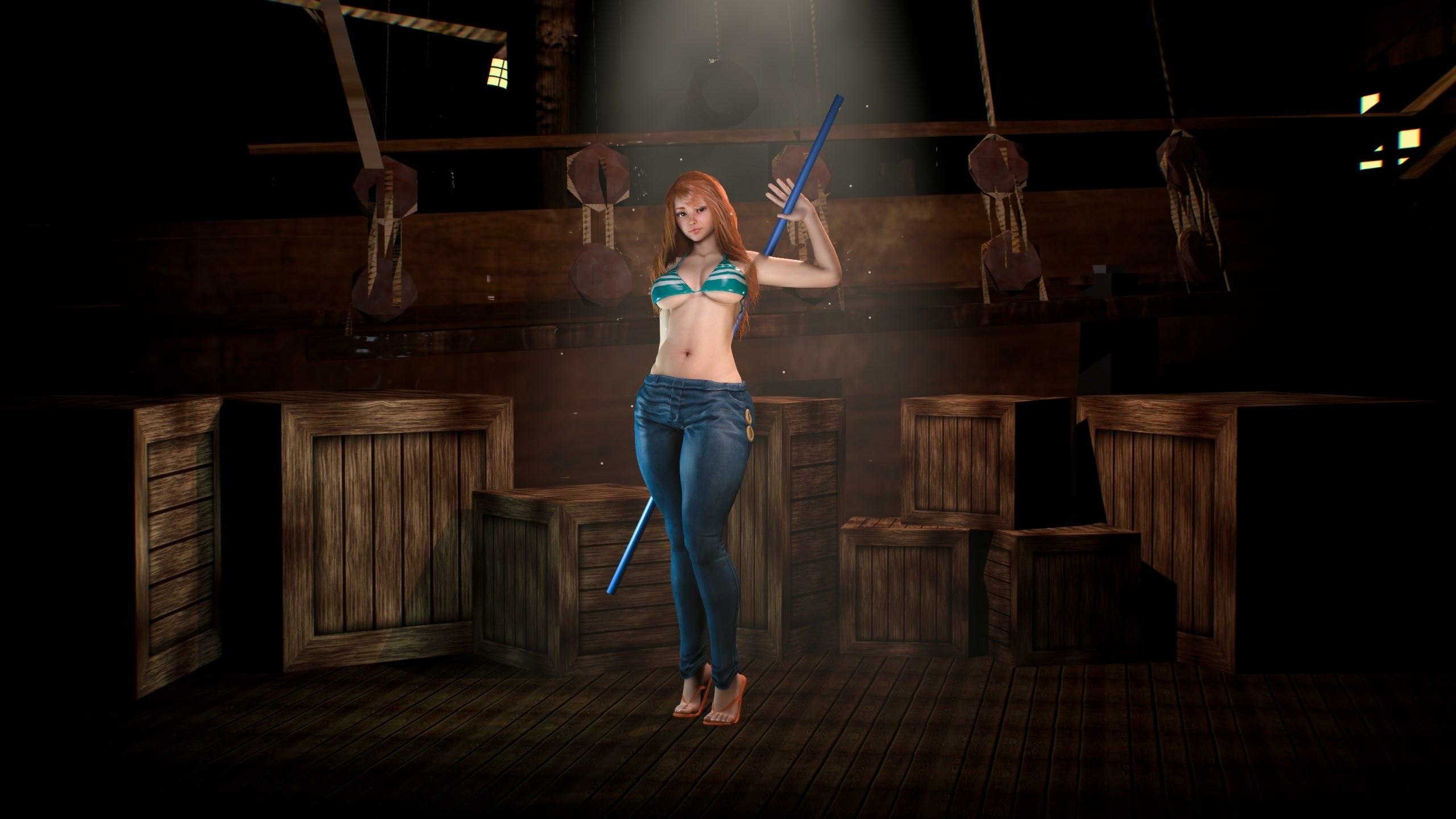 Nami Nami One Piece Thicc Curvy Model Busty Huge Boobs Rule34