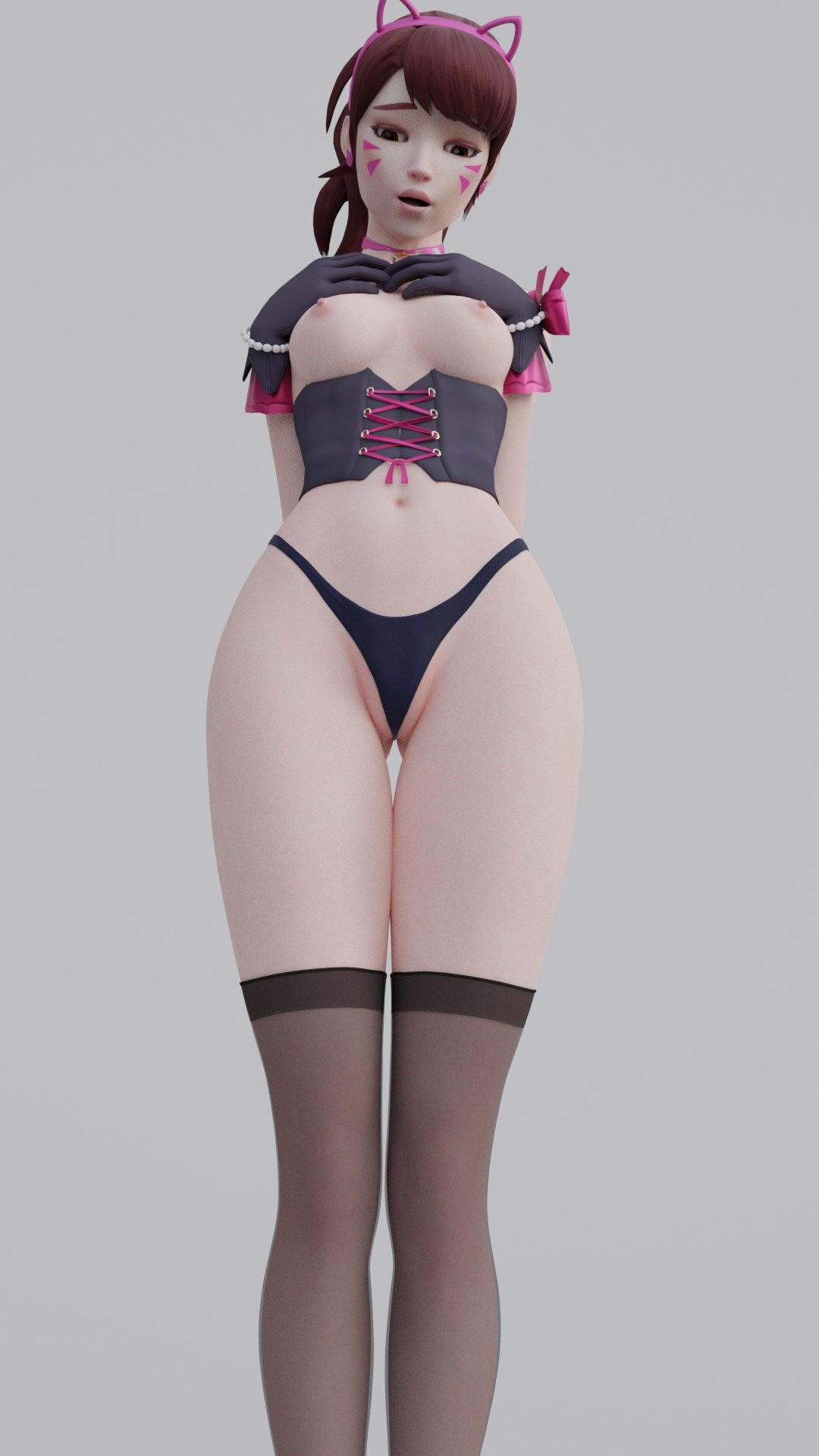 Dva model Dva (overwatch) Pharah Overwatch Ass Big Ass Boobs Big boobs Tits Lingerie Sexy Lingerie Sexy Horny Face Horny 3d Porn