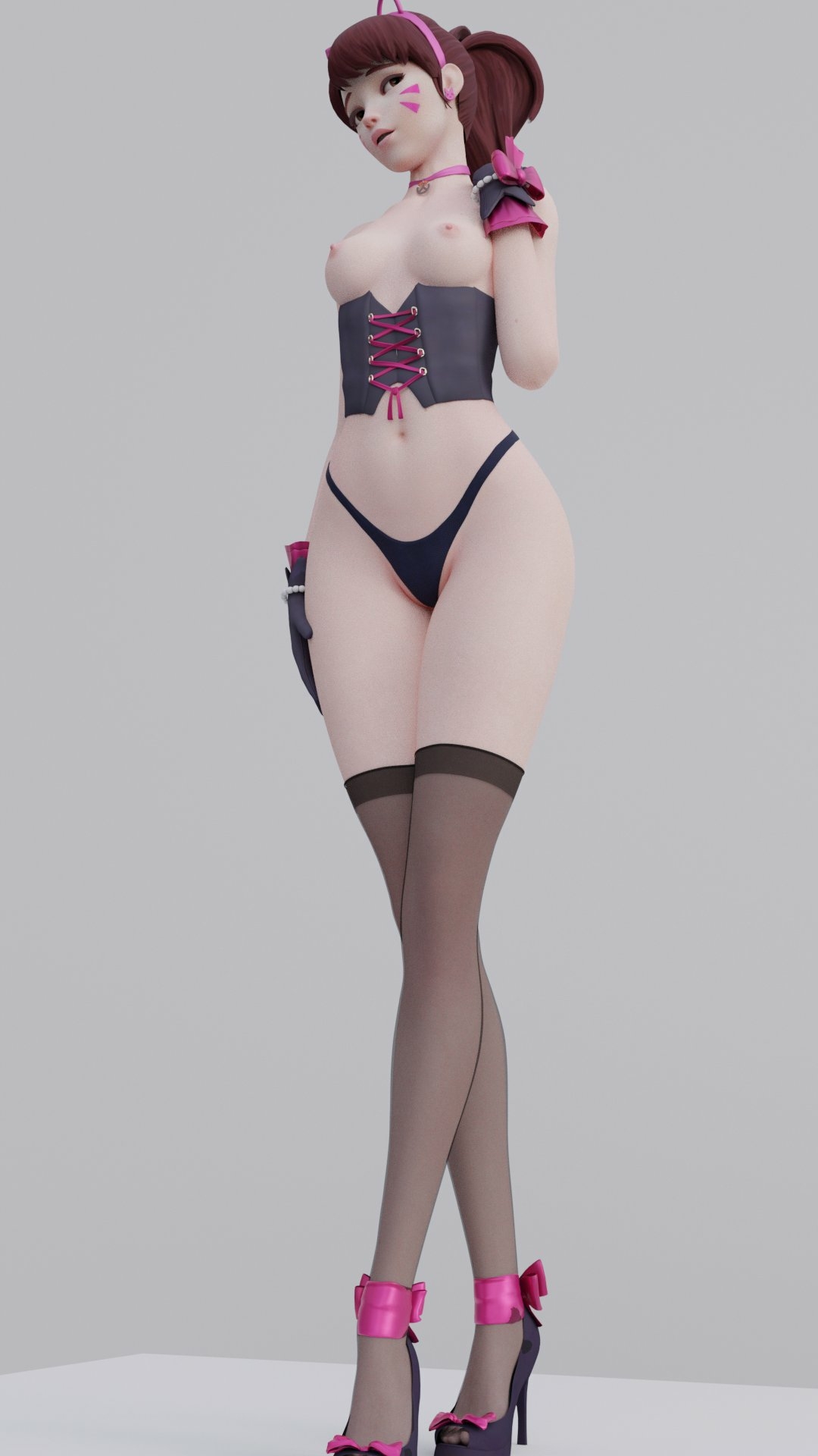 Dva model Dva (overwatch) Pharah Overwatch Ass Big Ass Boobs Big boobs Tits Lingerie Sexy Lingerie Sexy Horny Face Horny 3d Porn 2