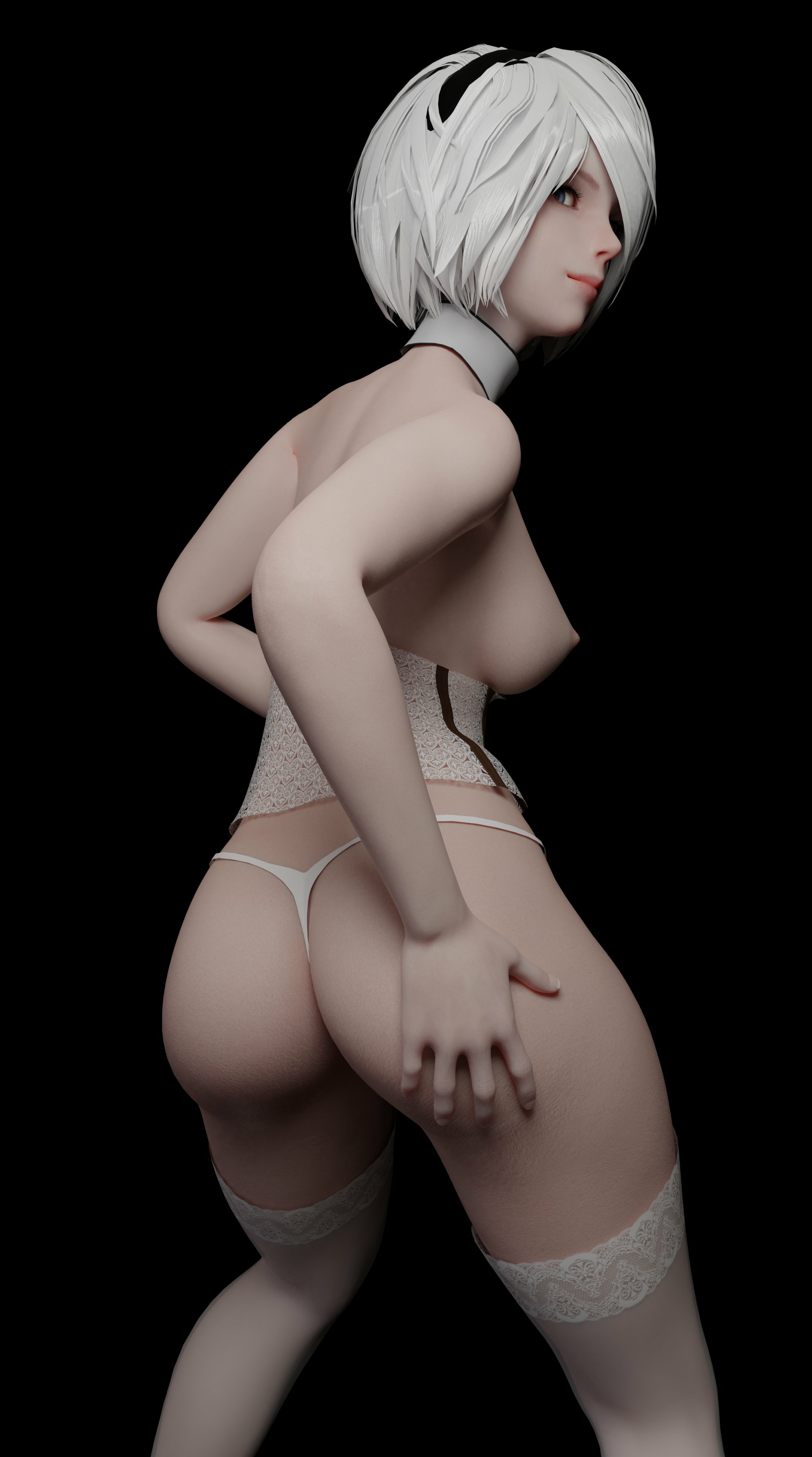 I m a little rusy Yorha2b Nier Automata Nipples Ass Big Ass Boobs Big boobs Tits Lingerie Sexy Lingerie Sexy Horny Face Horny 3d Porn