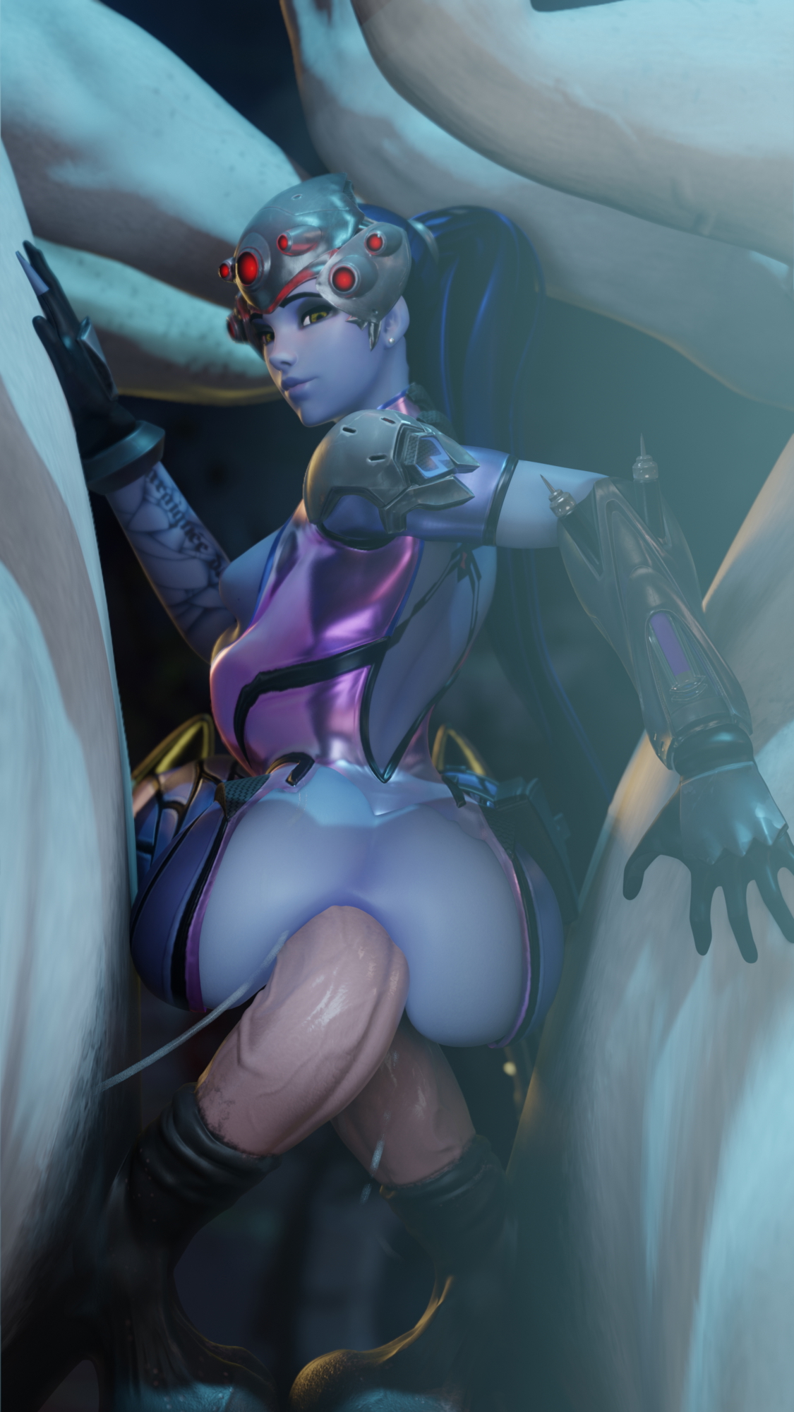 Widowmaker double penetration Widowmaker Overwatch Horse Double Penetration Anal Sex Vaginal Penetration Anal Penetration Fuck Stomach Bulge 4