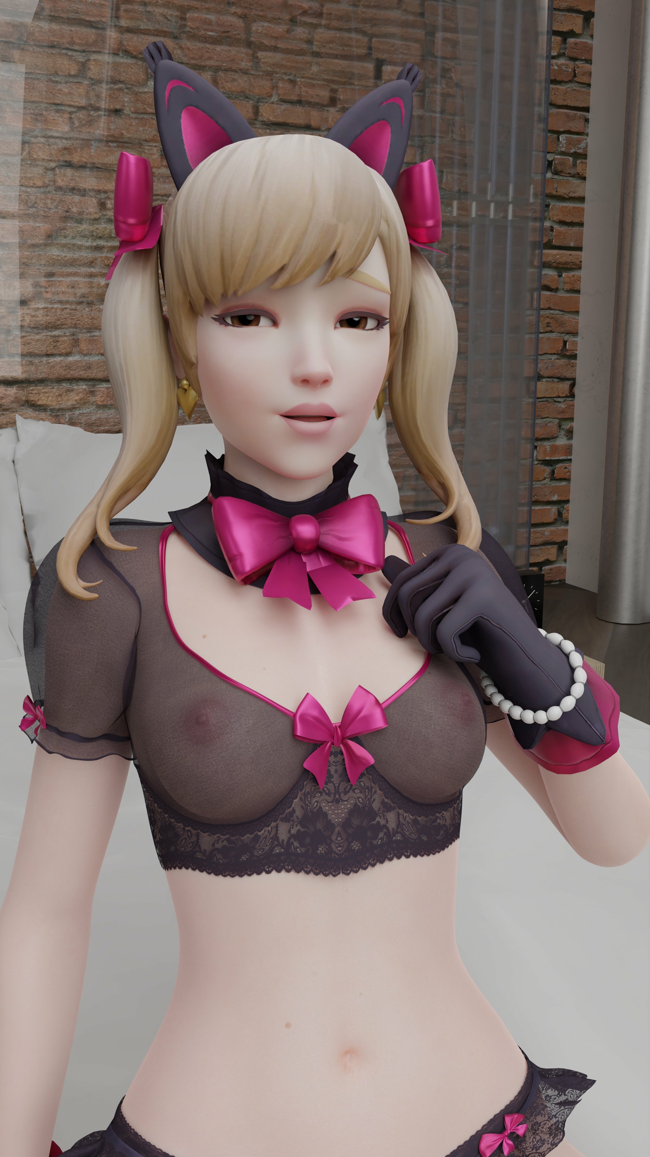 Daisy Room Dva (overwatch) Overwatch Nipples Pink Nipples Lingerie Sexy Lingerie Ass Big Ass Boobs Big boobs Tits Sexy Horny Face Horny 3d Porn