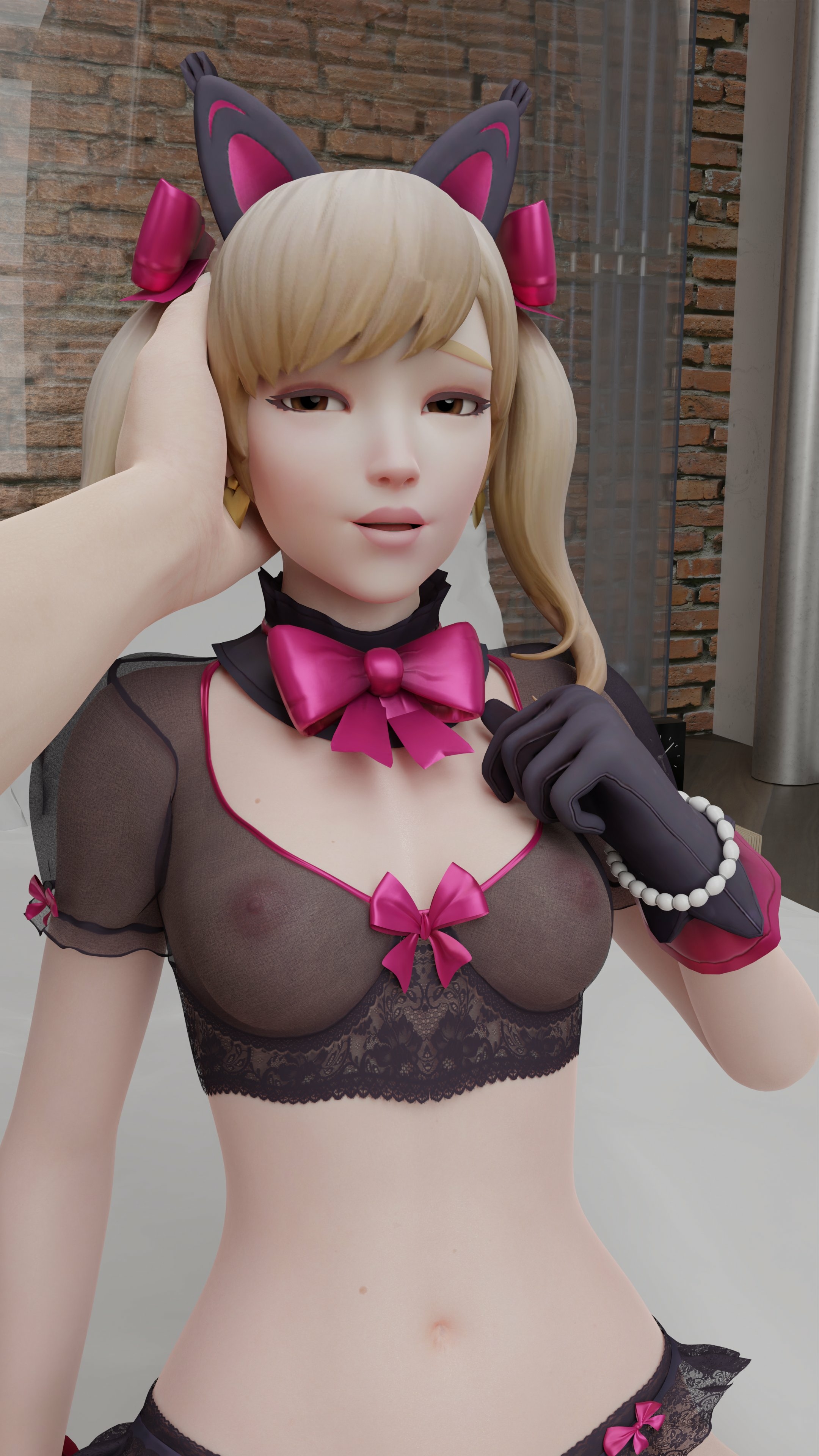Daisy Room Dva (overwatch) Overwatch Nipples Pink Nipples Lingerie Sexy Lingerie Ass Big Ass Boobs Big boobs Tits Sexy Horny Face Horny 3d Porn 2
