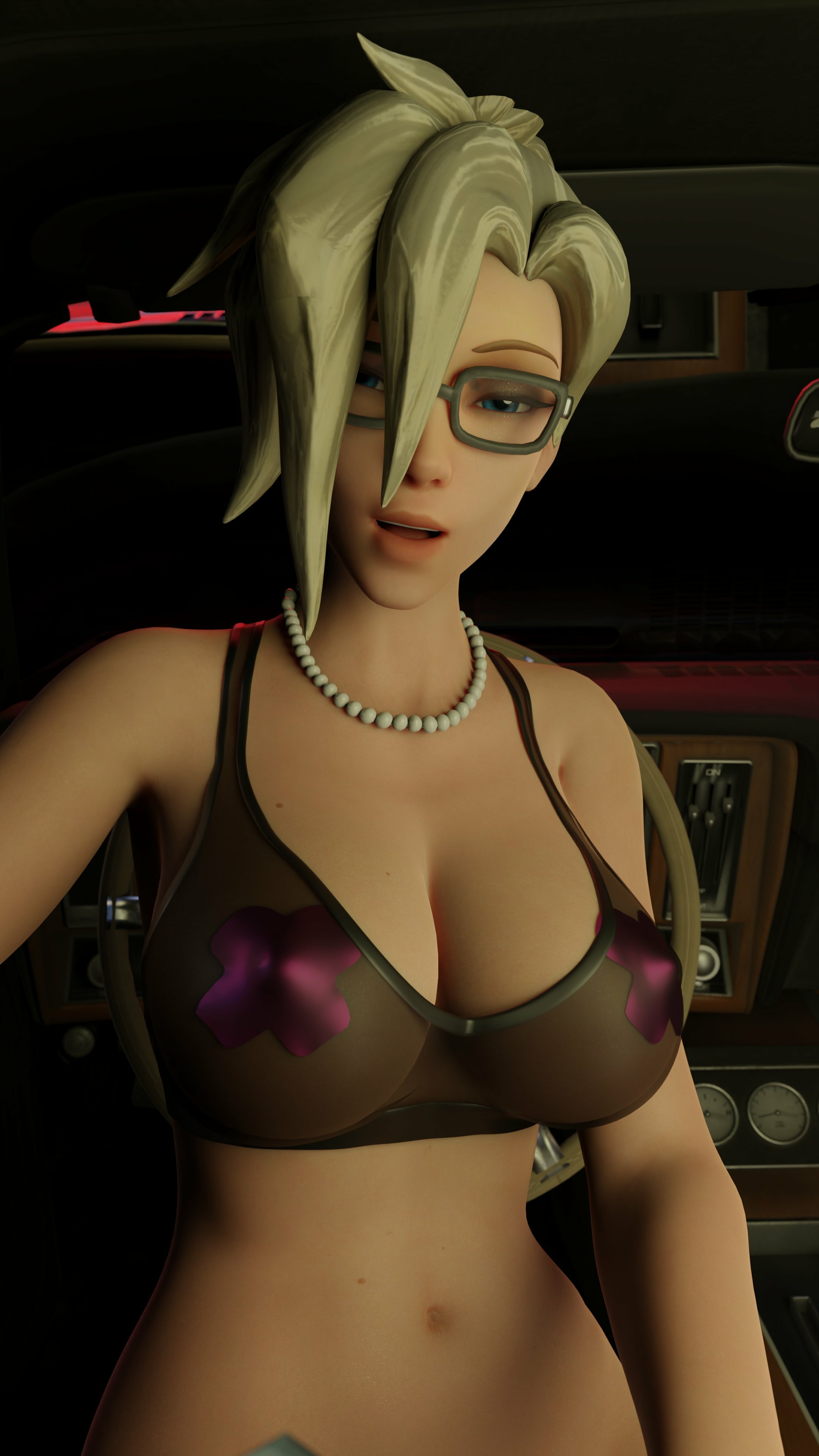 More  POV shot has a couple variations. Mercy Overwatch Nipples Lingerie Ass Big Ass Boobs Big boobs Tits Sexy Horny Face Horny 3d Porn 2