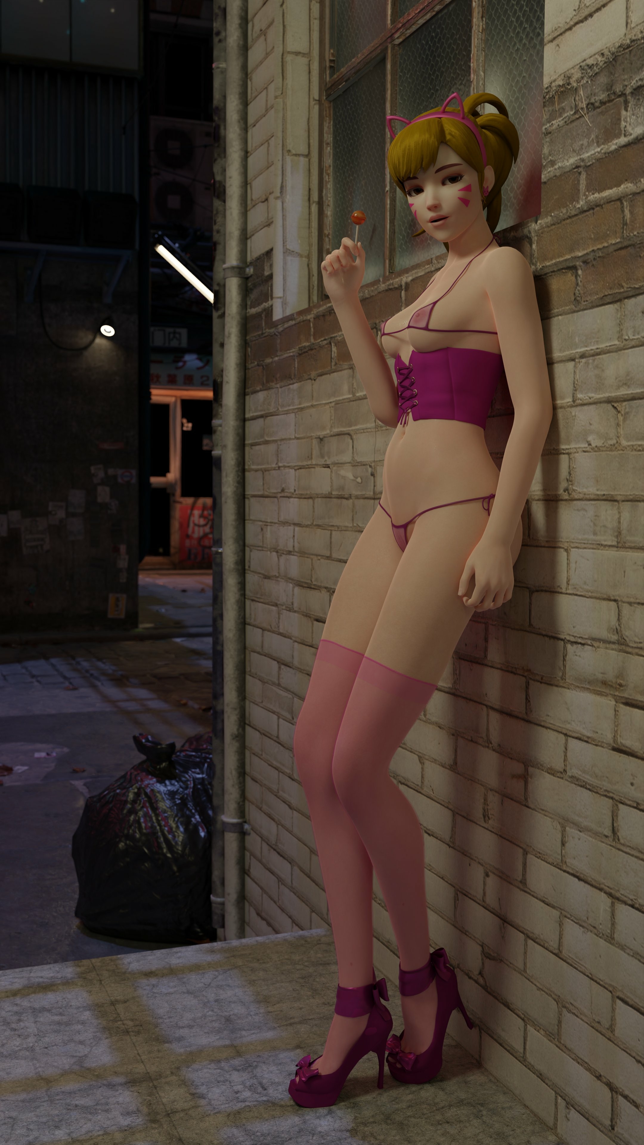  Feeling Lonely?  (yes) Dva (overwatch) Overwatch Lingerie Ass Big Ass Boobs Big boobs Tits Sexy Horny Face Horny 3d Porn