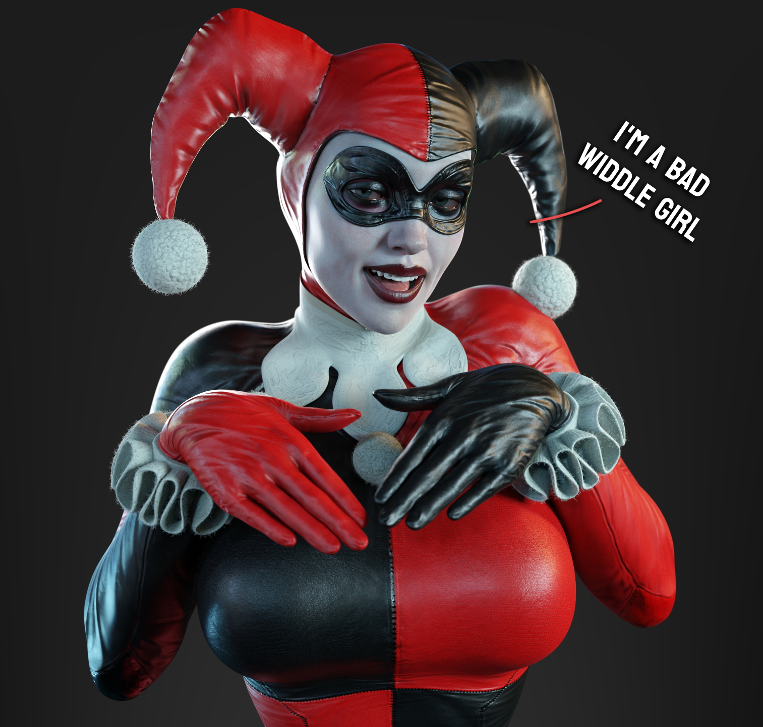 She a bad goil Harley Quinn Dc Comics Largebreasts Big Tits