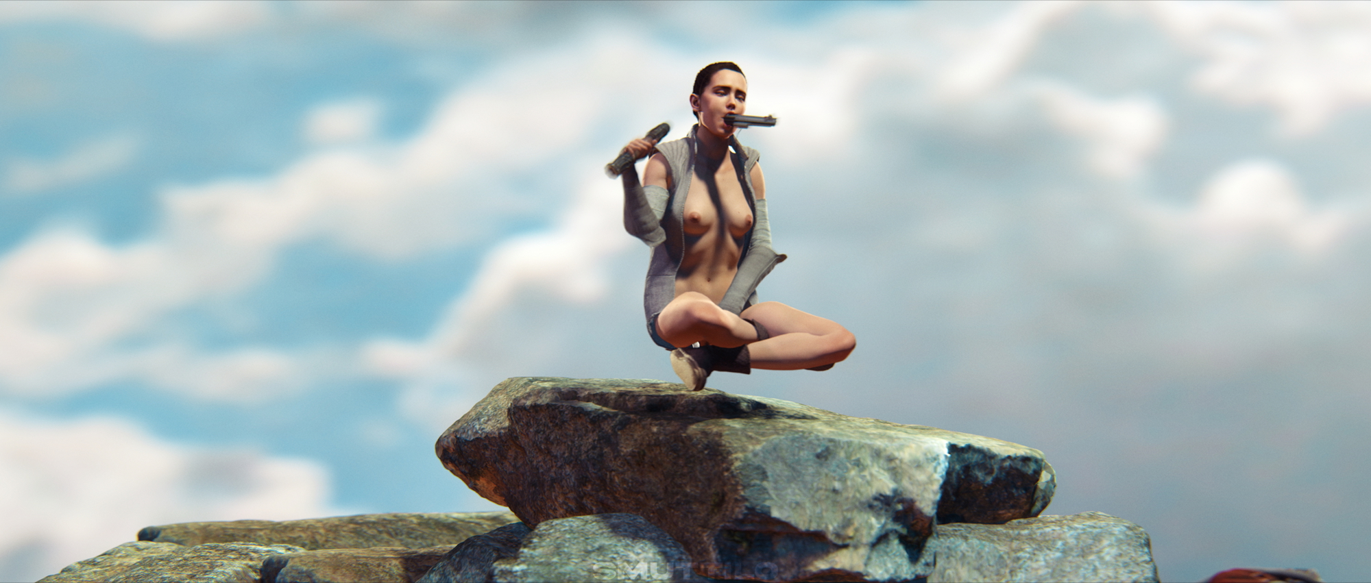 Rey uses some force meditation Rey Starwars Source Filmmaker 1girl Dildo Blowjob Gangbang Double Dildo Double Penetration Vaginal Vaginal Penetration Anal Anal Masturbation Anal Sex 3