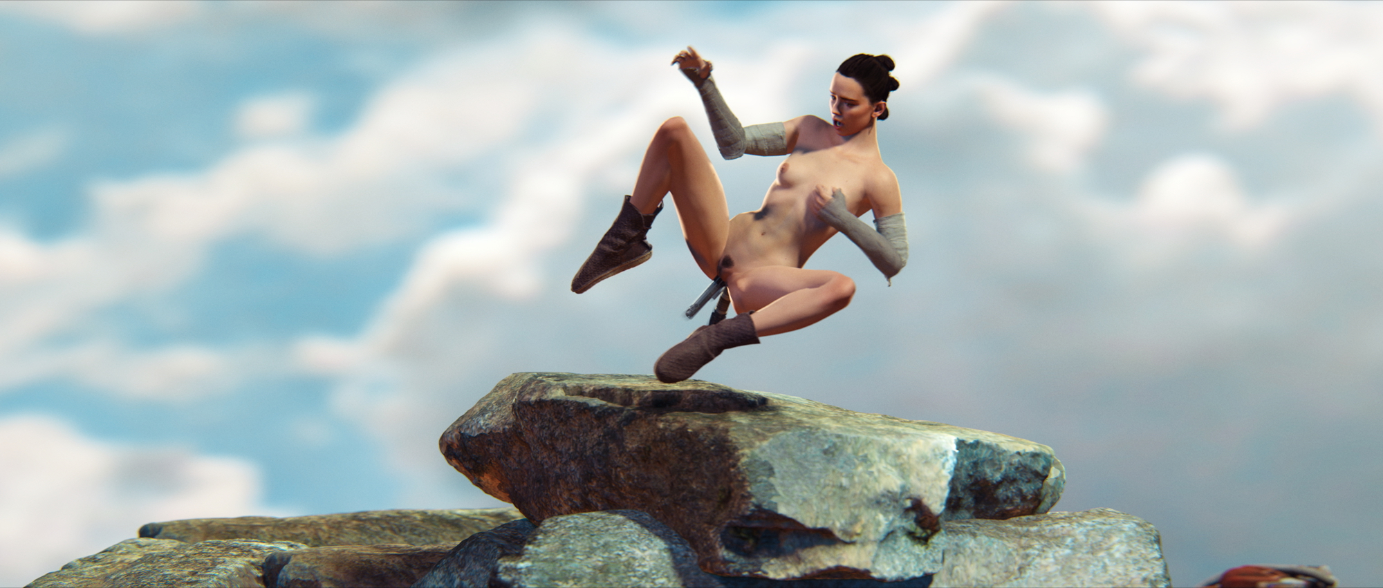 Rey uses some force meditation Rey Starwars Source Filmmaker 1girl Dildo Blowjob Gangbang Double Dildo Double Penetration Vaginal Vaginal Penetration Anal Anal Masturbation Anal Sex 4