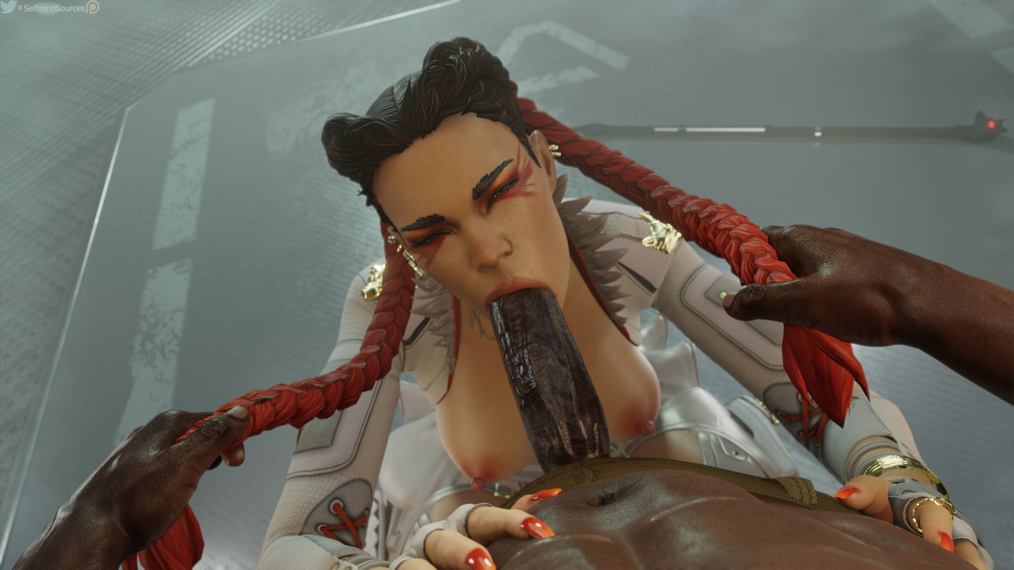 Lobas blowjob in black Loba Apex Legends Blowjob Cum In Mouth Cum Swallow Black Cock