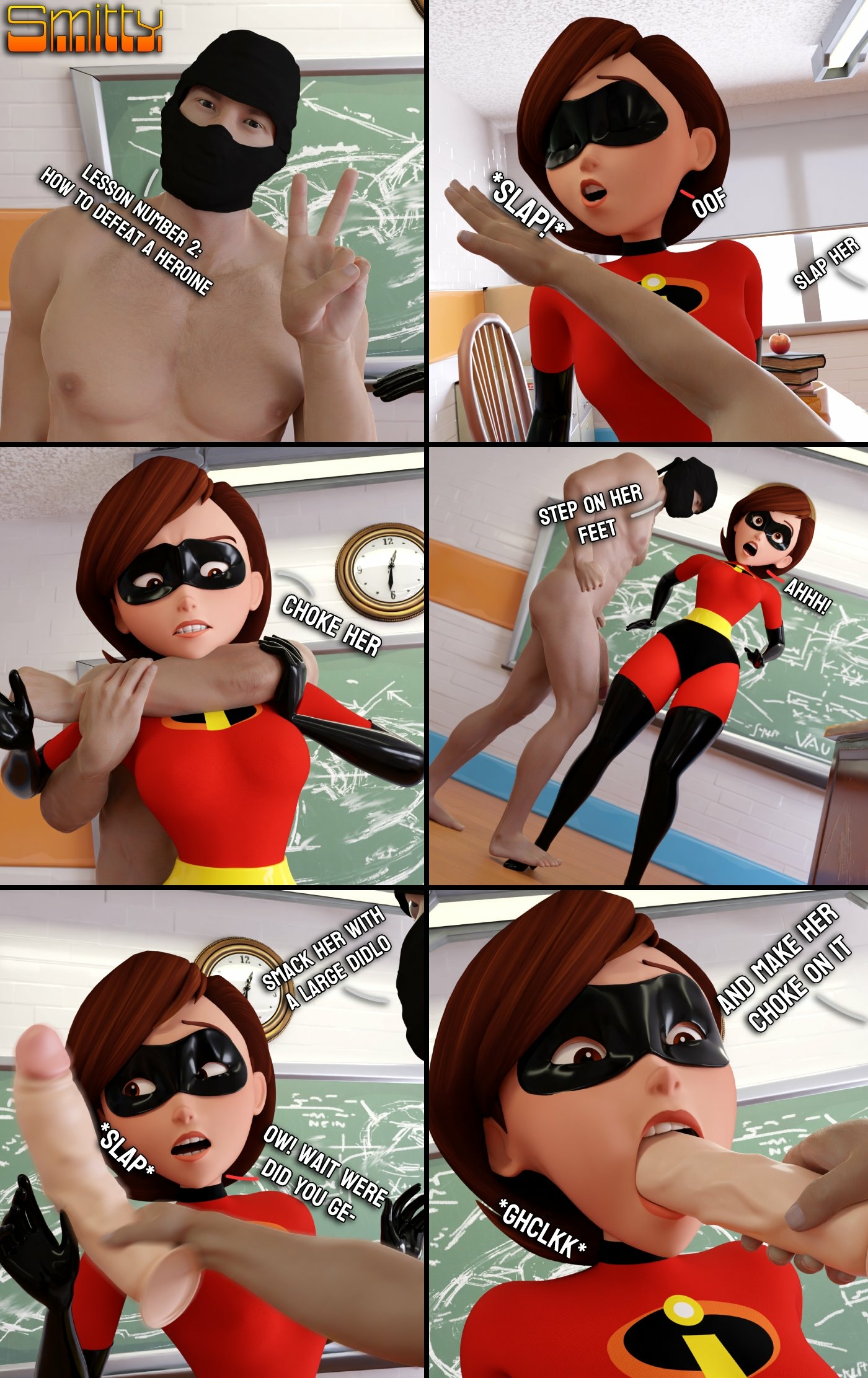 How to defeat a Heroine: With Elastigirl 4/15 Elastigirl The Incredibles Big Dick Dick Ass Big Ass Boobs Big boobs Big Tits Horny Face Horny Sexy 3d Porn