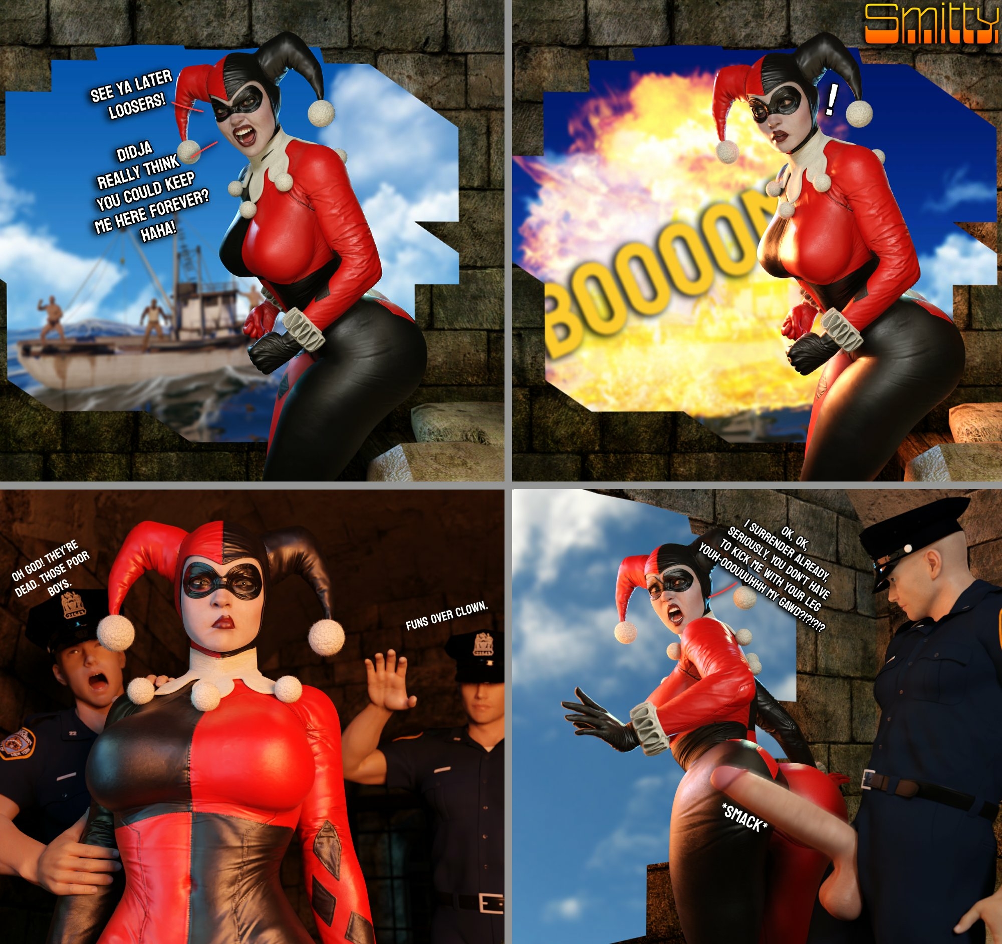 Harley s jailbreak doesn t go as planned Harley Quinn Suicide Squad Vaginal Vaginal Penetration Anal Anal Penetration Boobs Big boobs Pussy Pussy Penetration Shaved Pussy Cum Nipples Big Dick Dick Ass Big Ass Big Tits Horny Face Horny Sexy 3d Porn