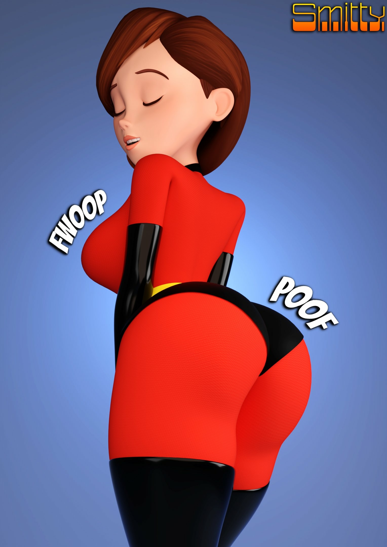 Stretchy/shapeshifting powers have there pros Elastigirl The Incredibles Boobs Big boobs Ass Big Ass Big Tits Horny Face Horny Sexy 3d Porn 2