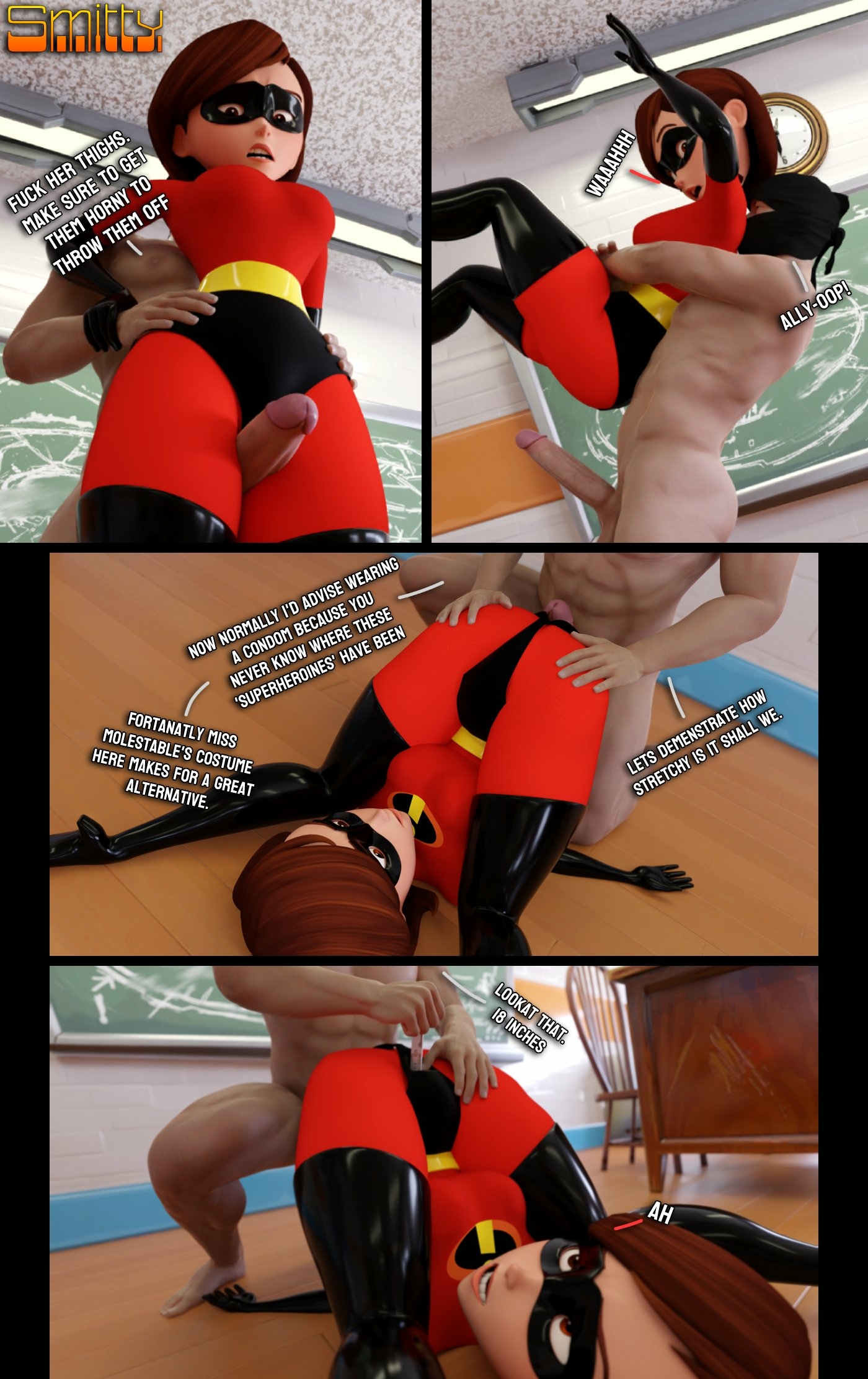 How to defeat a Heroine: With Elastigirl 5/15 Elastigirl The Incredibles Big Dick Dick Boobs Big boobs Ass Big Ass Big Tits Horny Face Horny Sexy 3d Porn