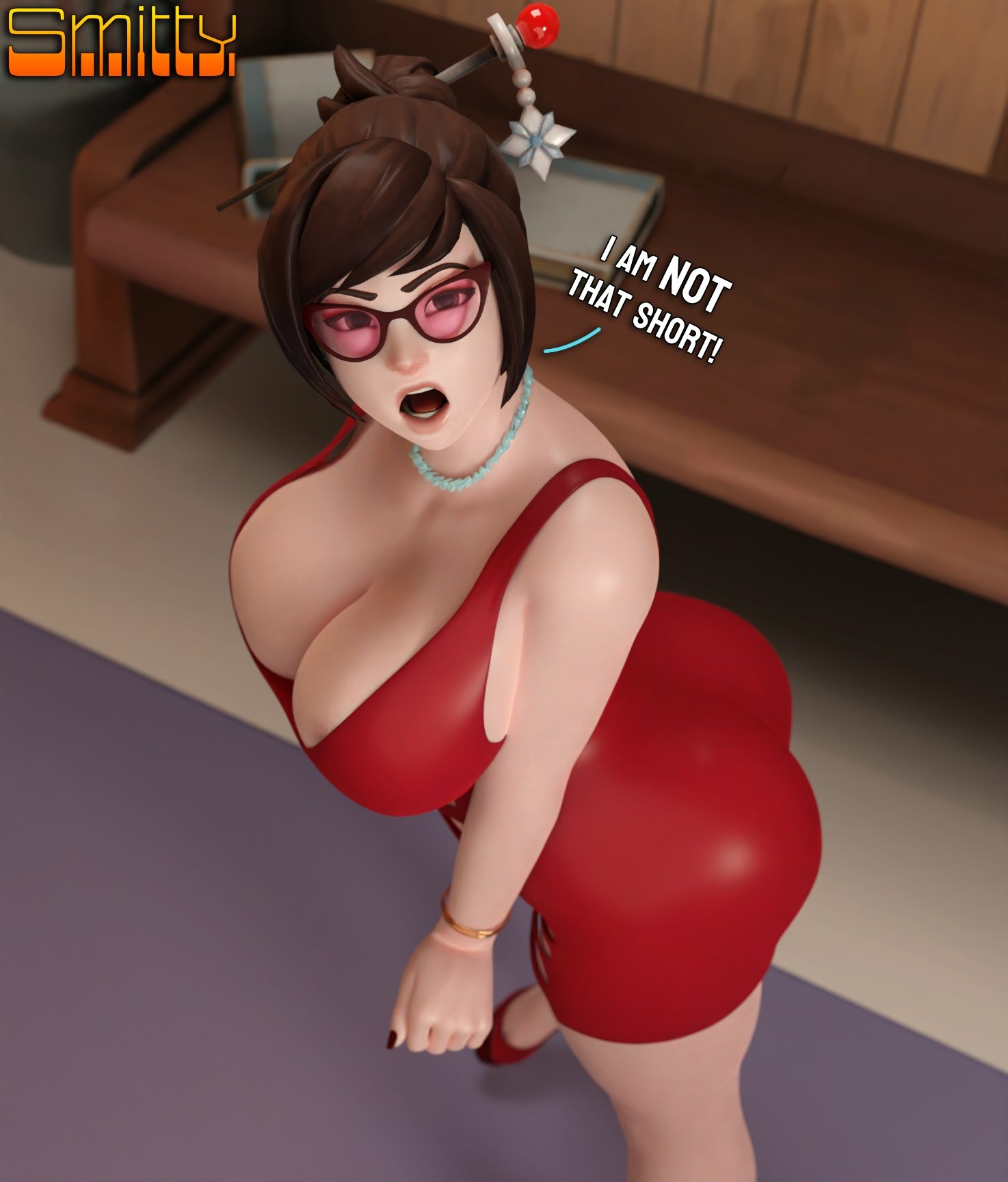 POV: You called your date short. Mei (Overwatch) Overwatch Boobs Big boobs Ass Big Ass Big Tits Horny Face Horny Sexy 3d Porn