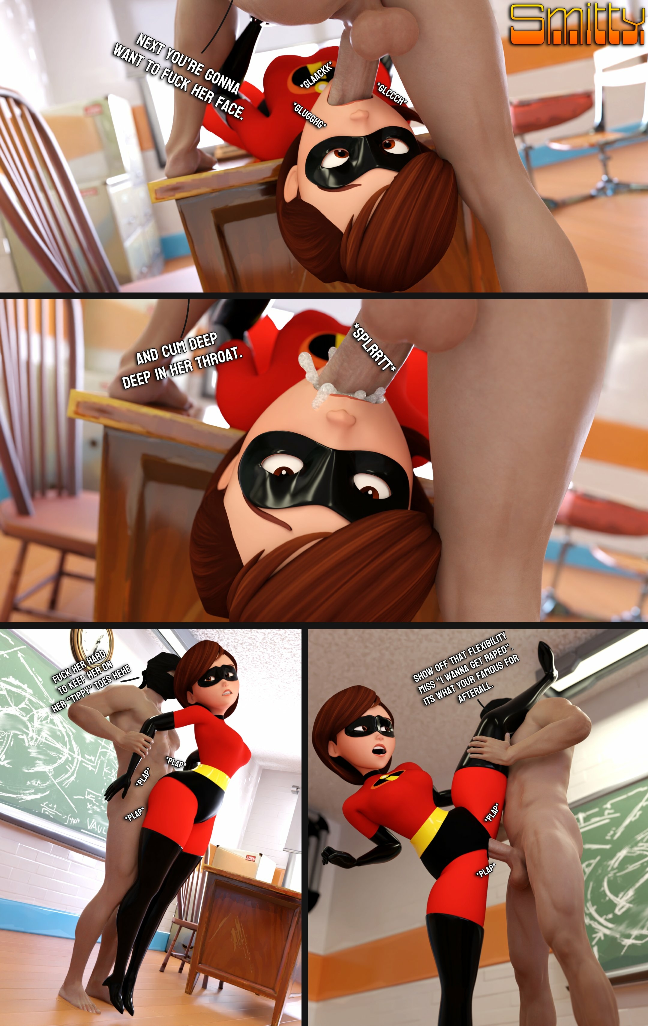 How to defeat a Heroine: With Elastigirl 9/15 Elastigirl The Incredibles Big Dick Dick Oral Sex Oral Anal Vaginal Vaginal Penetration Cake Boobs Big boobs Ass Big Ass Big Tits Horny Face Horny Sexy 3d Porn