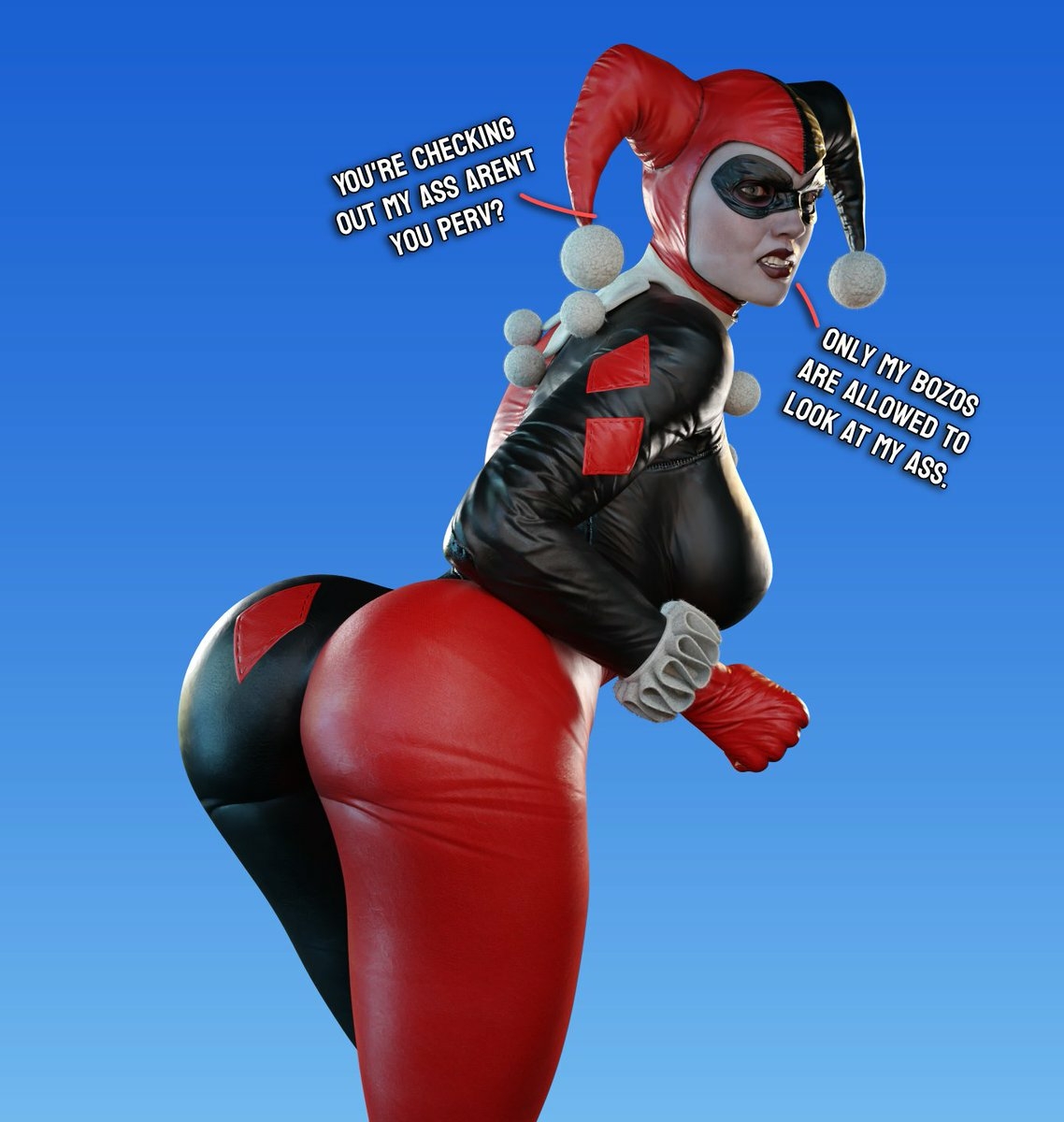 Dis booty is for Bozos eyes only. Harley Quinn Suicide Squad Cake Boobs Big boobs Ass Big Ass Big Tits Horny Face Horny Sexy 3d Porn