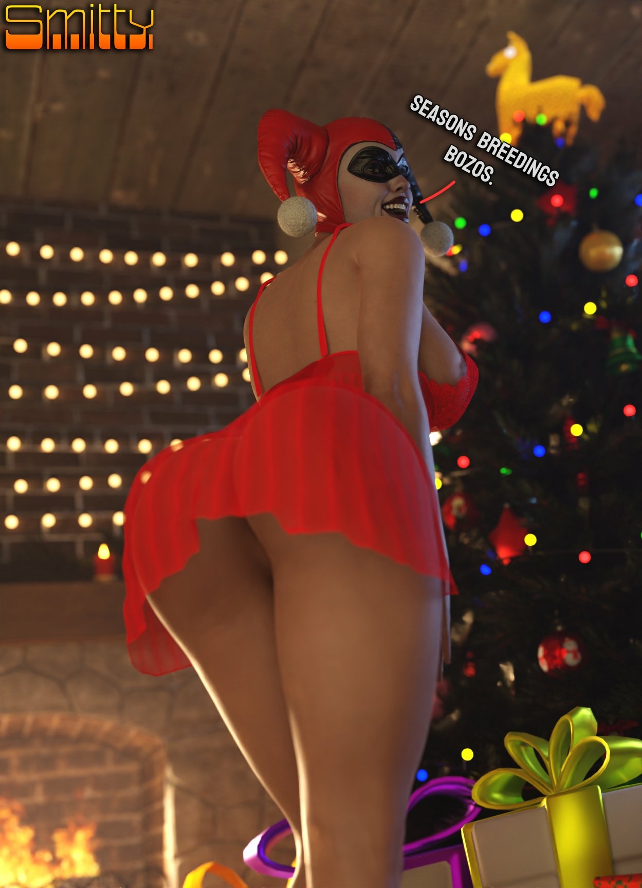 Harley wishes you a very Merry Christmas and a Happy Hanukkah. Harley Quinn Suicide Squad Cake Boobs Big boobs Ass Big Ass Big Tits Horny Face Horny Sexy 3d Porn