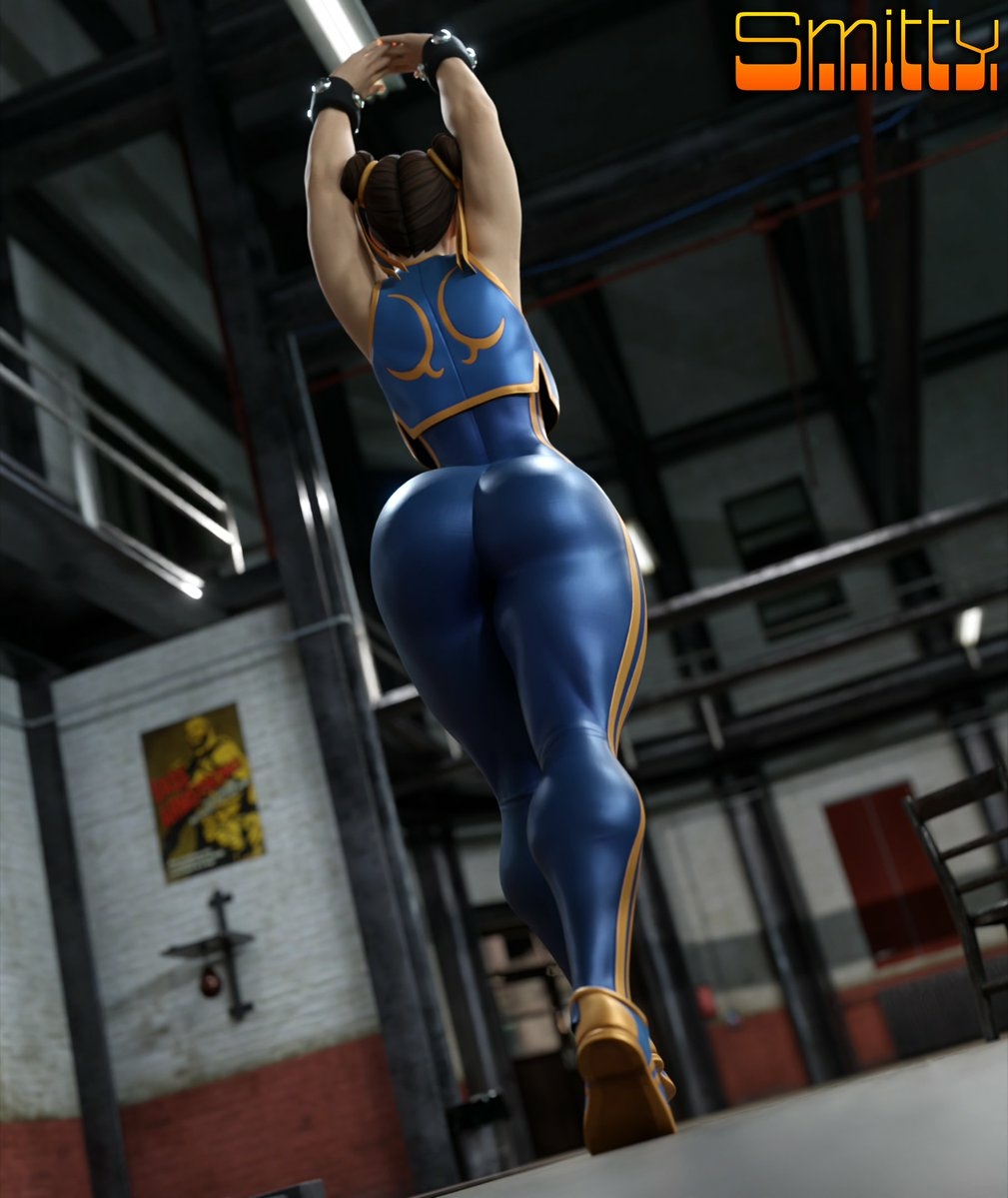 Chunners Chun Li Street Fighter Cake Ass Big Ass Horny Face Horny Sexy 3d Porn