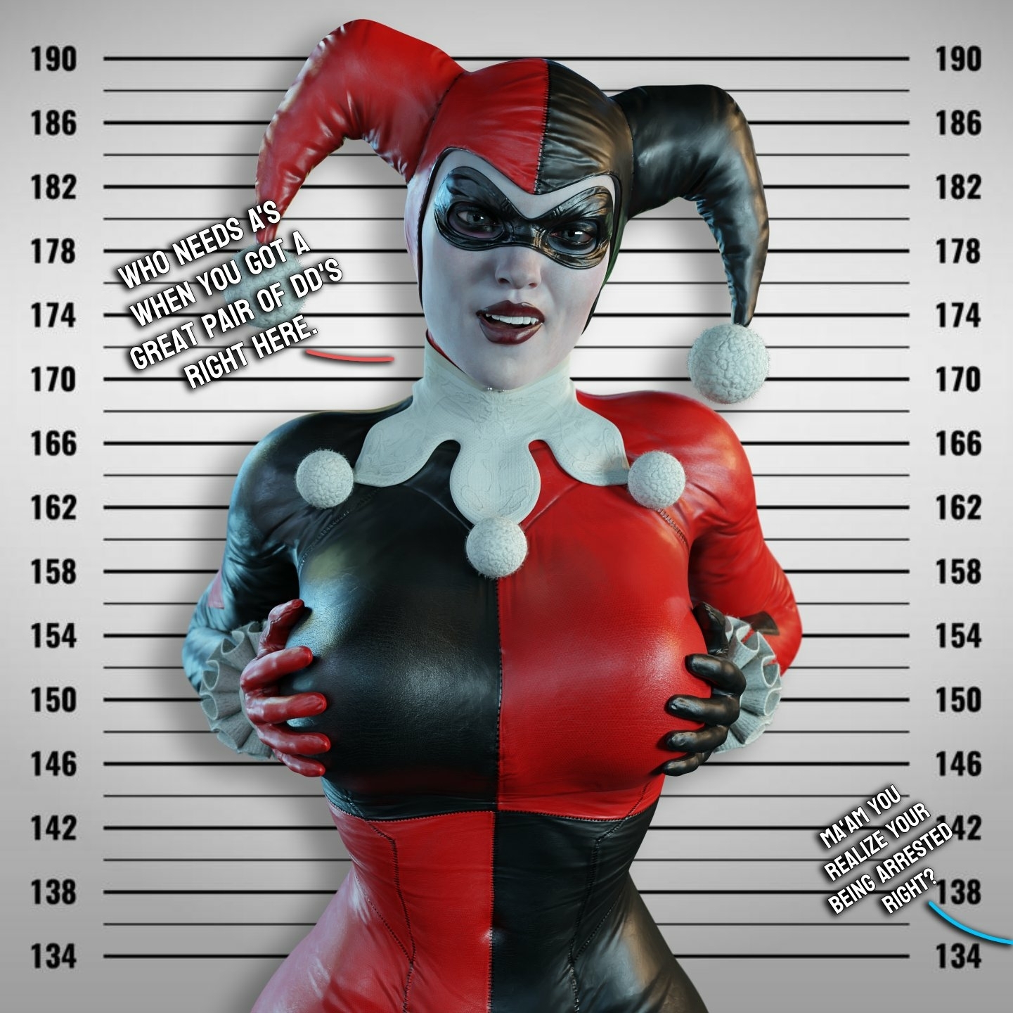 Harley s mugshot. Harley Quinn Suicide Squad Cake Boobs Big boobs Big Tits Horny Face Horny Sexy 3d Porn