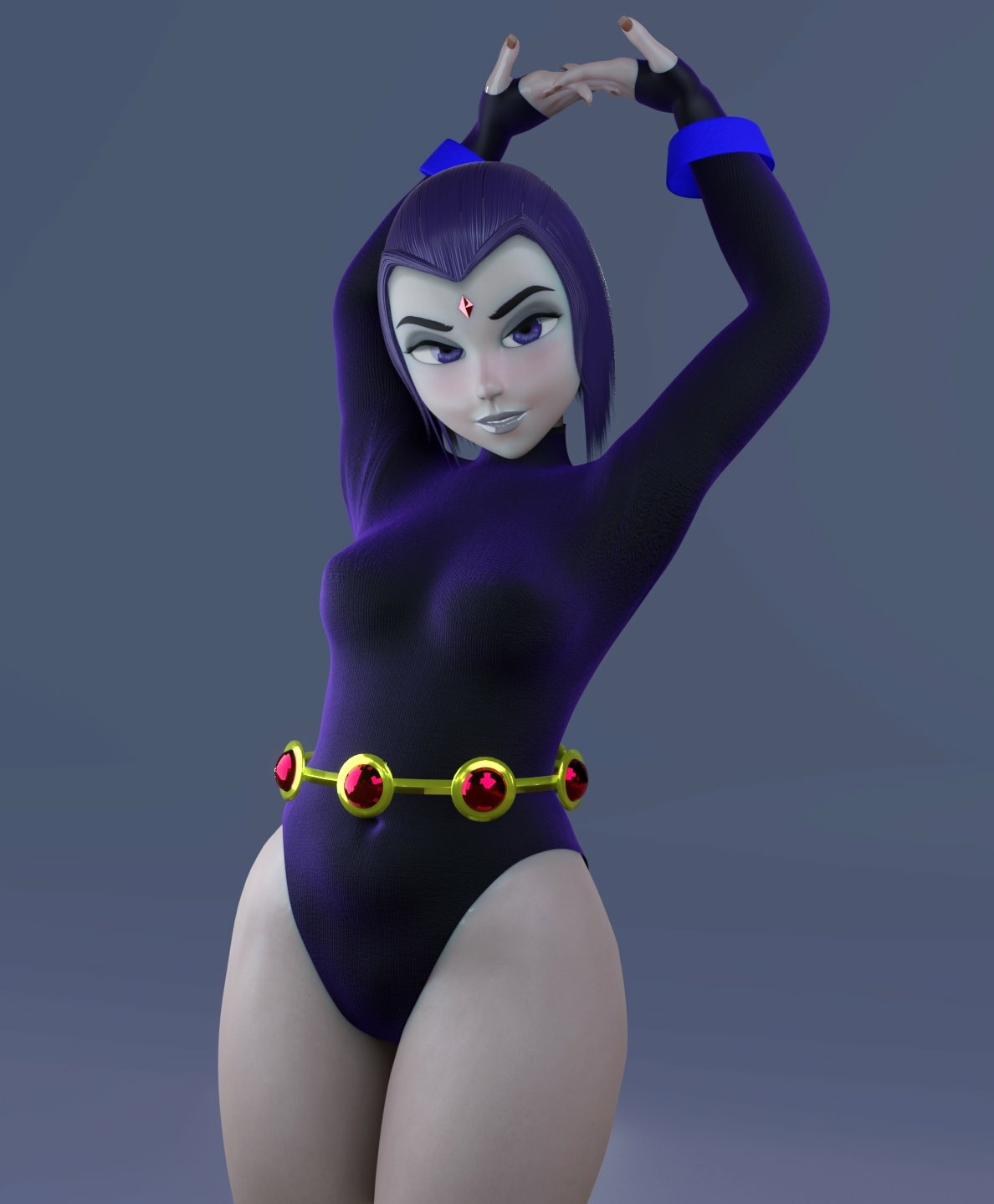 Raven reminds you to stretch. Raven (teen Titans) Teen Titans Ass Cake Boobs Big boobs Big Ass Big Tits Horny Face Horny Sexy 3d Porn