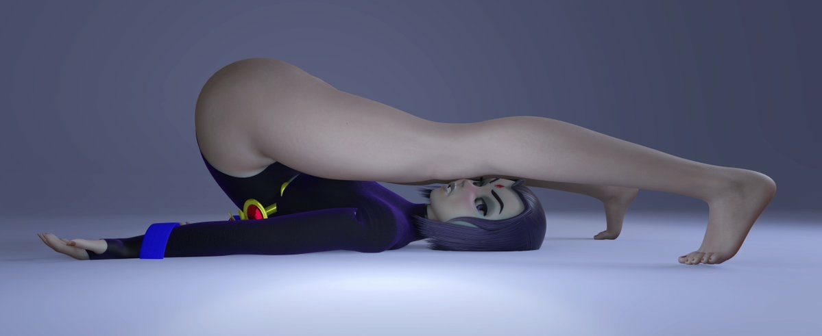 She doin yoga iunno just lookat dose legs. Raven (teen Titans) Teen Titans Ass Cake Boobs Big boobs Big Ass Big Tits Horny Face Horny Sexy 3d Porn