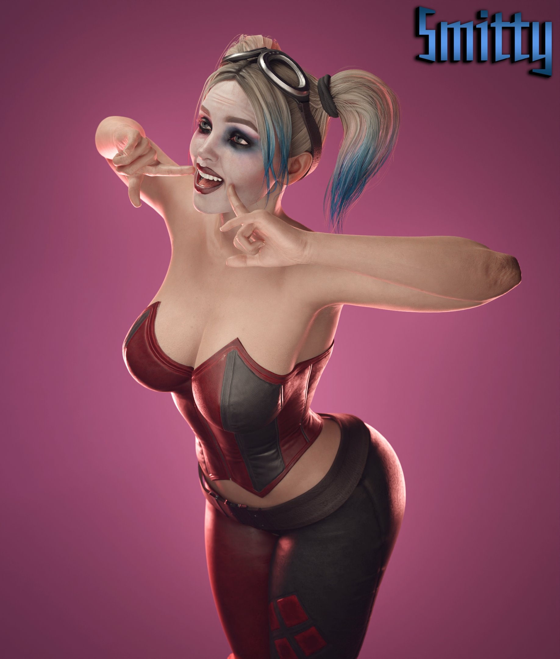 Harley is all smiles :) Harley Quinn Suicide Squad Ass Cake Boobs Big boobs Big Ass Big Tits Horny Face Horny Sexy 3d Porn