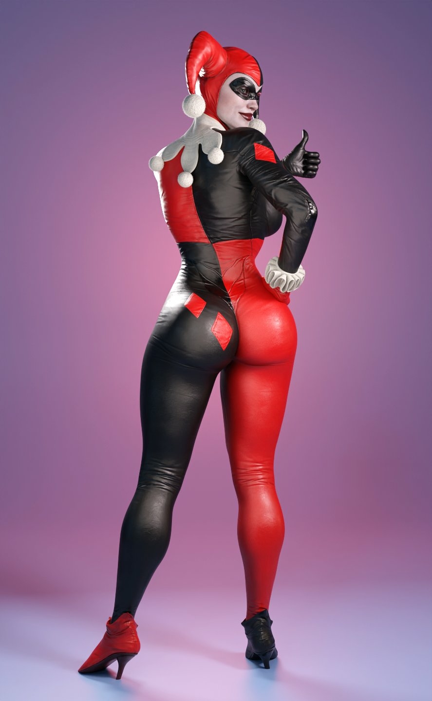 Her! Harley Quinn Suicide Squad Ass Cake Big Ass Horny Face Horny Sexy 3d Porn