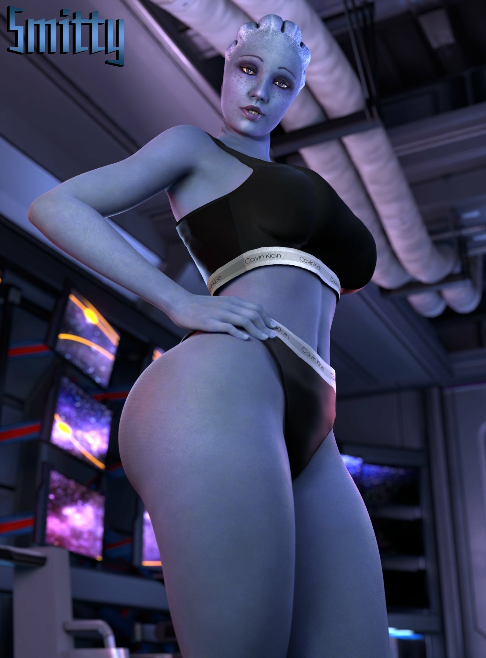 Liara is a work of art. Liara Mass Effect Lingerie Ass Cake Boobs Big boobs Big Ass Big Tits Horny Face Horny Sexy 3d Porn