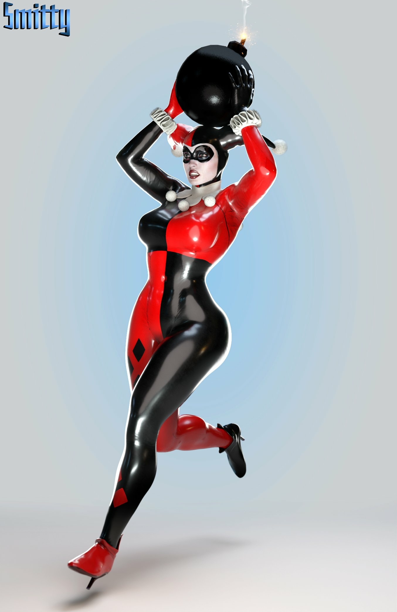  Sometoimes ya just cehn t get rid ova Bahmb!  Harley Quinn Suicide Squad Ass Cake Boobs Big boobs Big Ass Big Tits Horny Face Horny Sexy 3d Porn