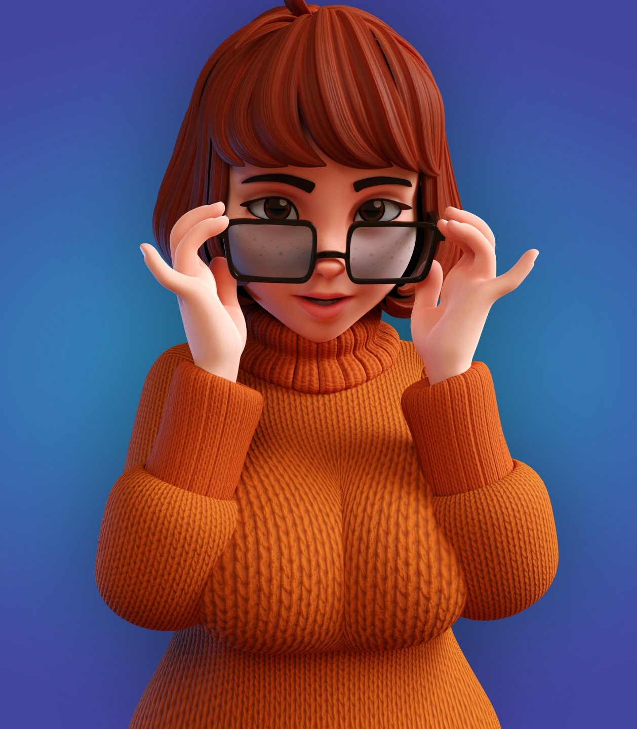 Velma see s somthin she likes Velma Scooby Doo (series) Ass Cake Boobs Big boobs Big Ass Big Tits Horny Face Horny Sexy 3d Porn