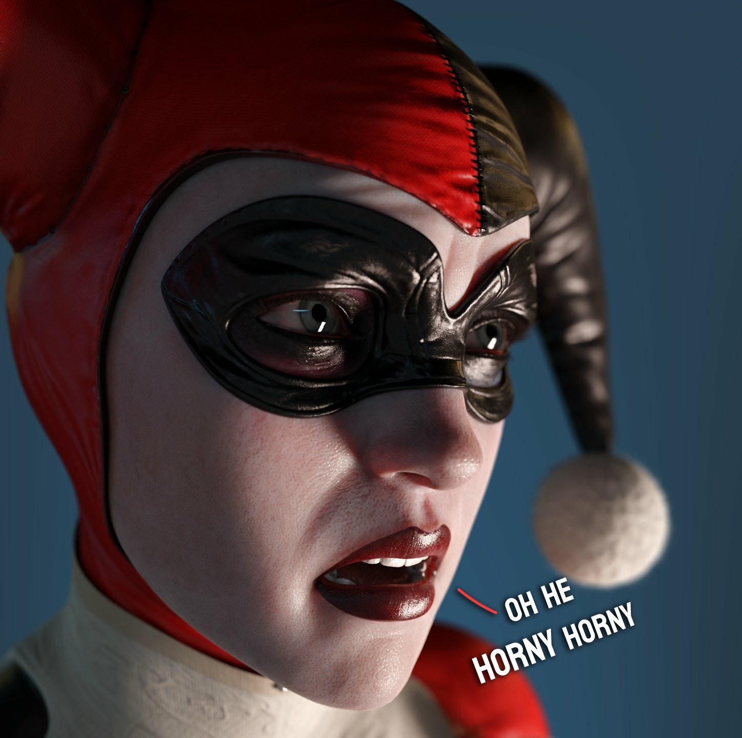 When a new Bozo is REALLY into clown girls. Harley Quinn Suicide Squad Horny Face Horny Sexy 3d Porn