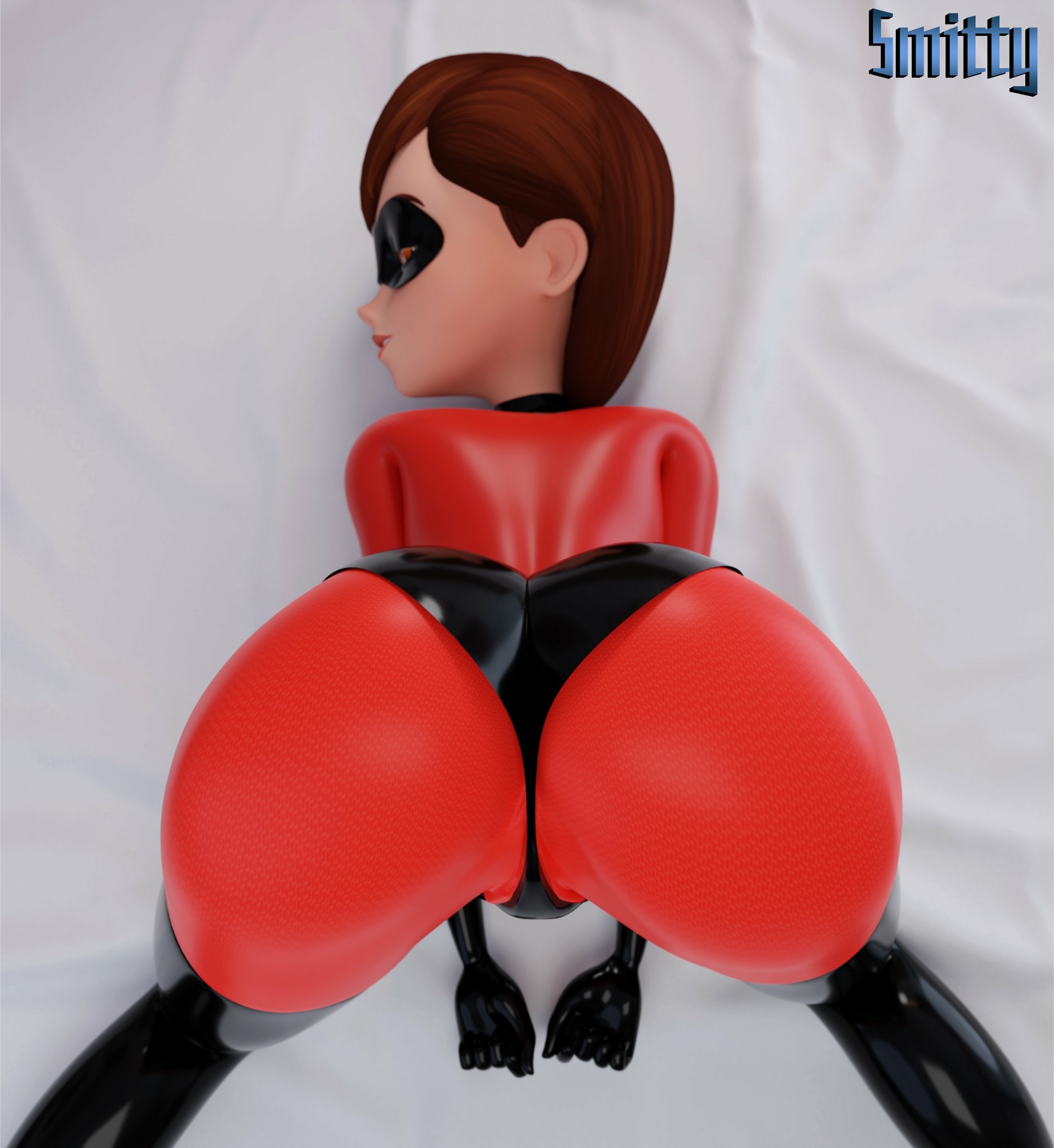 You see this on your bed presenting. What do ya do? Elastigirl The Incredibles Ass Cake Boobs Big boobs Big Ass Big Tits Horny Face Horny Sexy 3d Porn